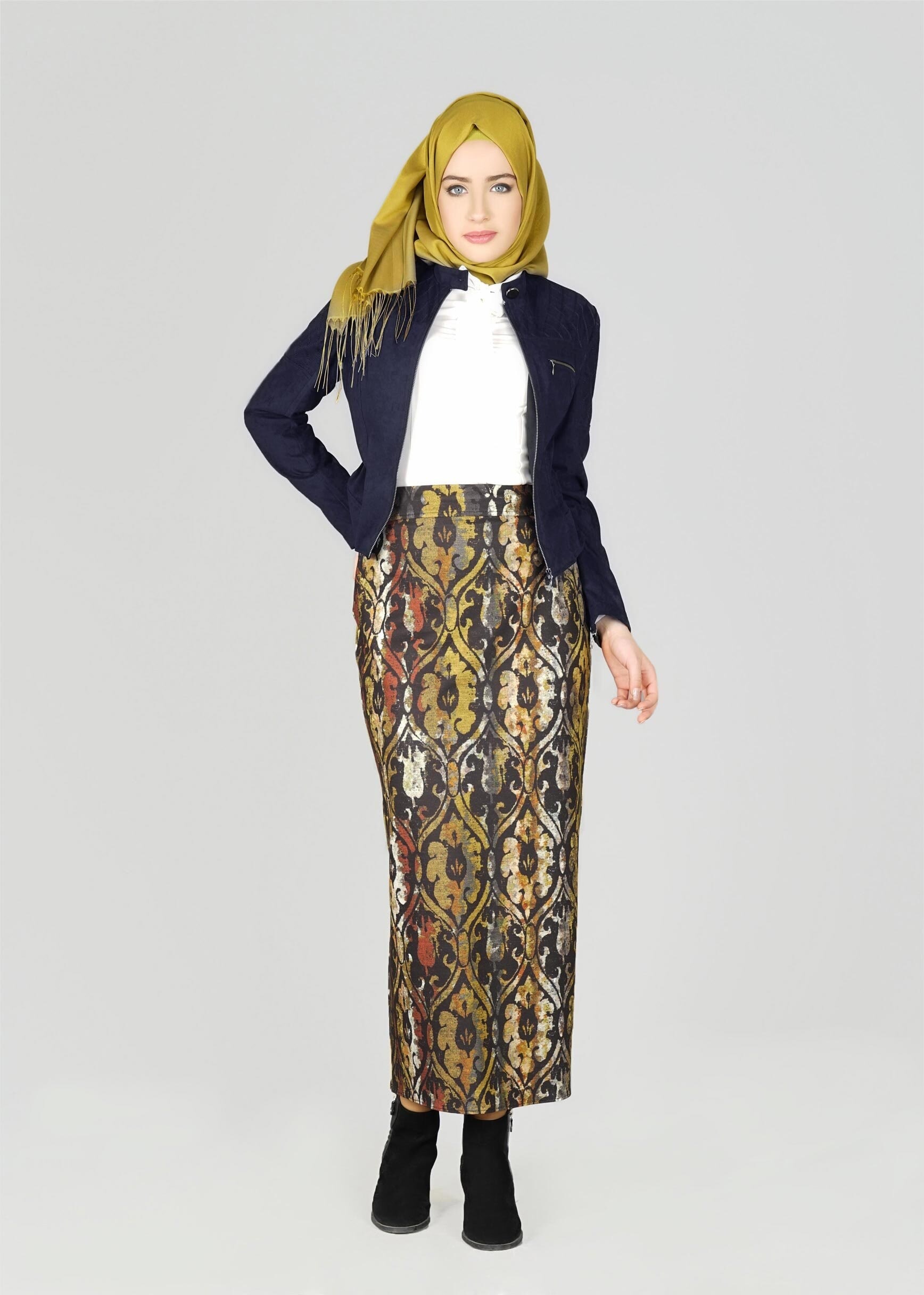 Tesettür giyim LACİVERT 4825 CEKET