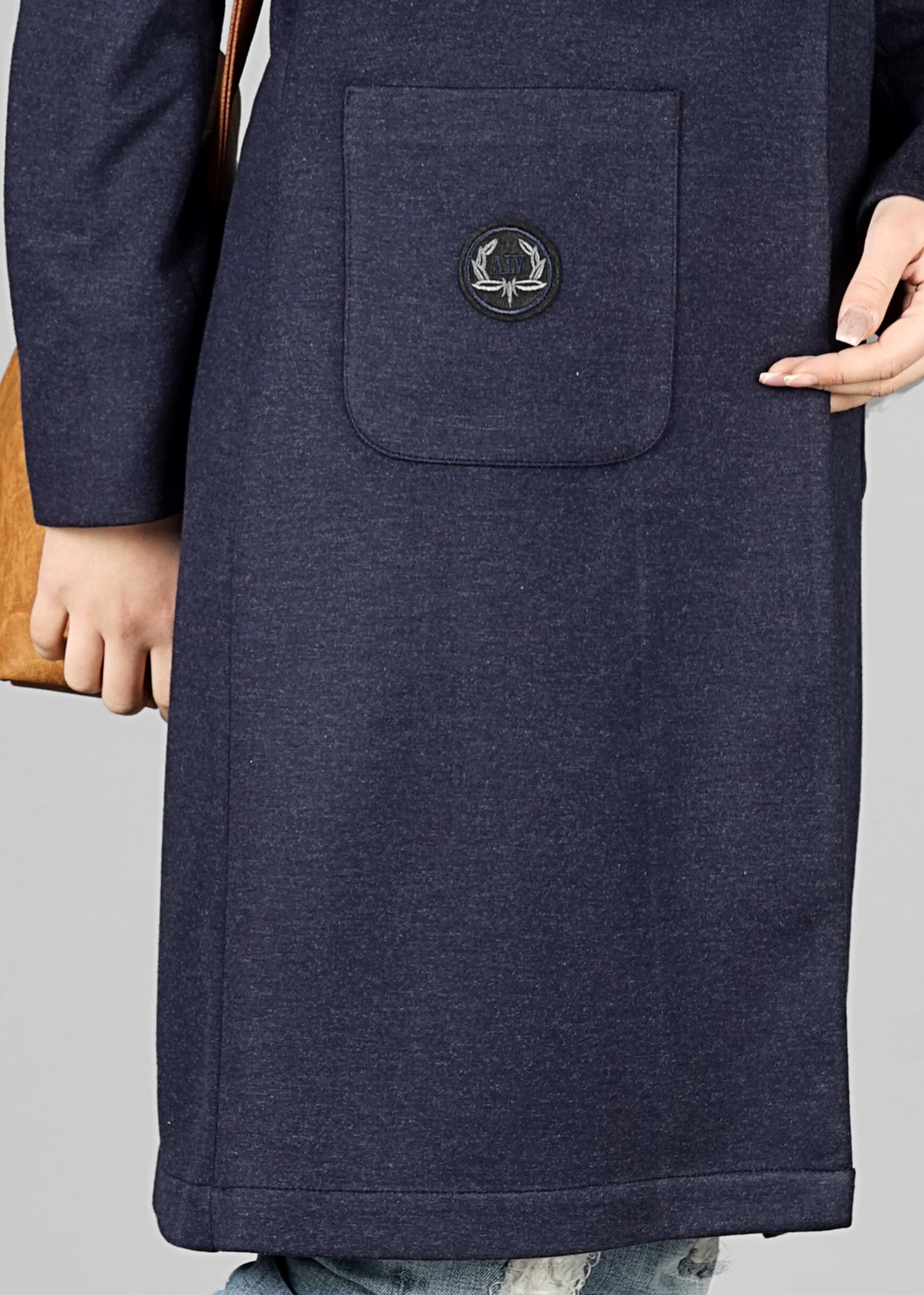 Tesettür giyim LACİVERT ARMALI CEPLİ CEKET 4899