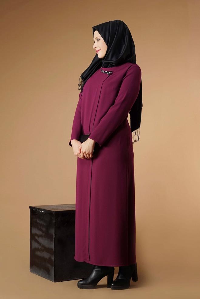 Hijab clothing DAMSON GEM EMBROIDERED DRESS 2646  - ALVİNA