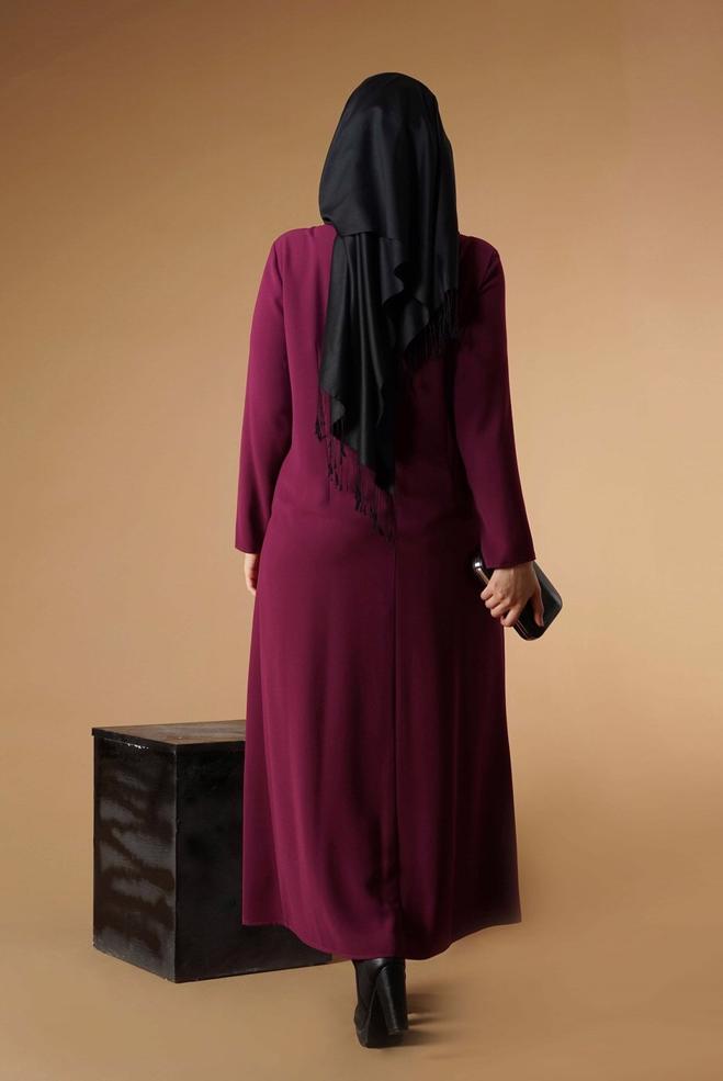 Hijab clothing DAMSON GEM EMBROIDERED DRESS 2646  - ALVİNA