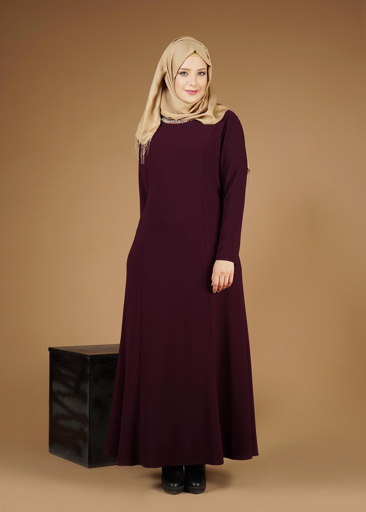 Tesettür giyim MÜRDÜM 2658 ELBİSE