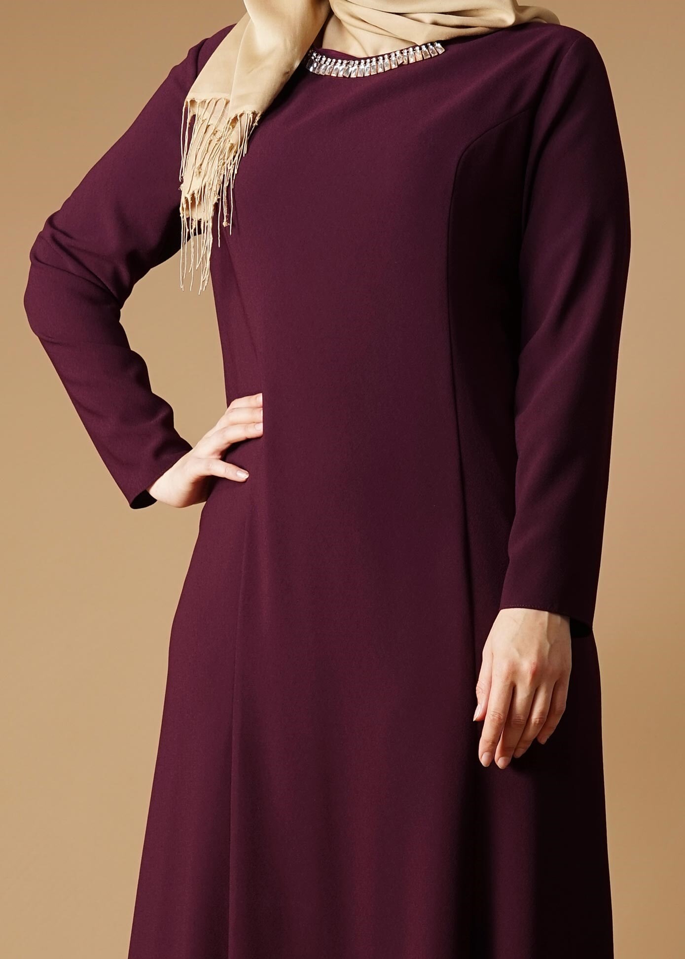 Tesettür giyim MÜRDÜM 2658 ELBİSE