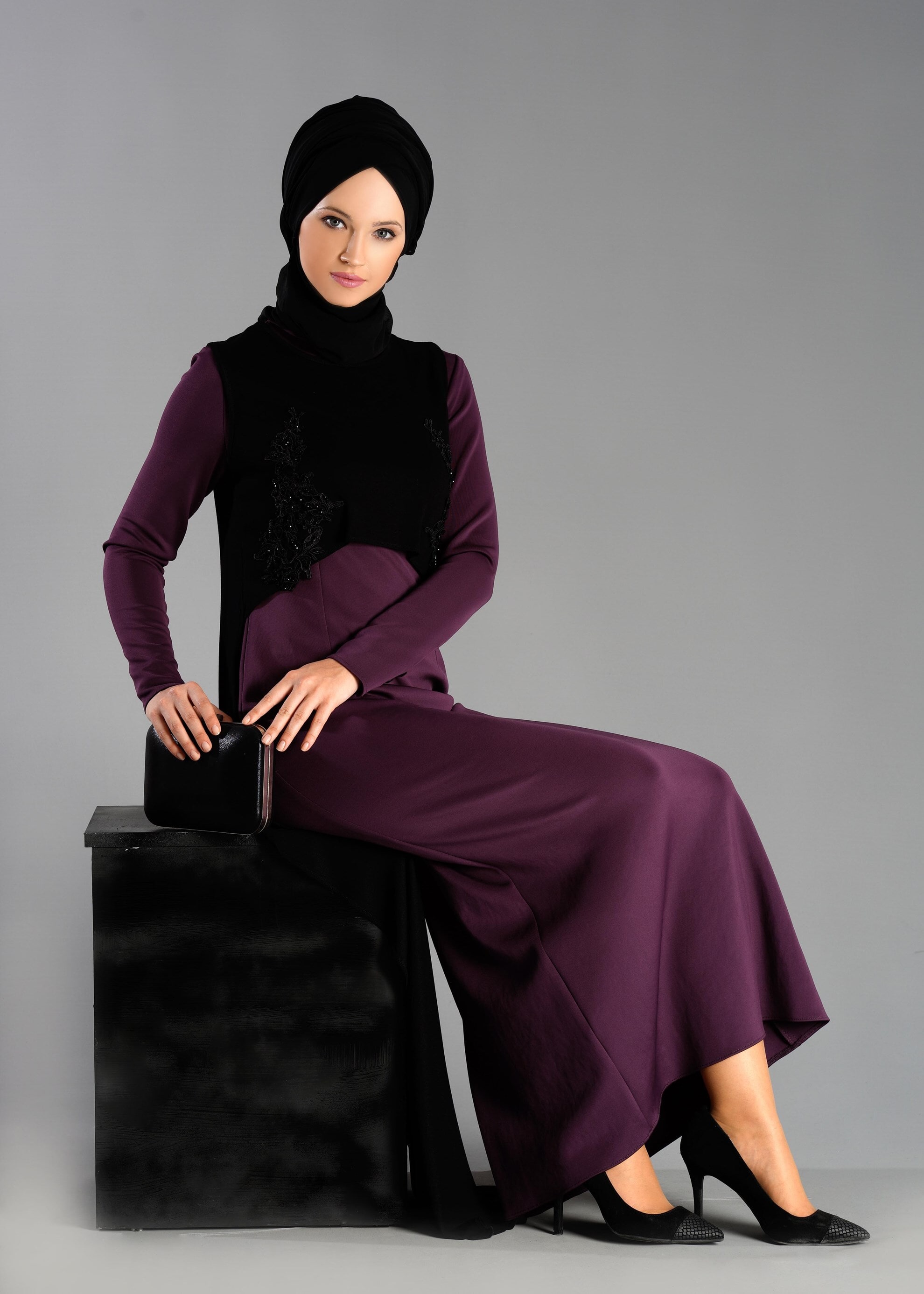 Tesettür giyim MÜRDÜM 4766 ELBİSE