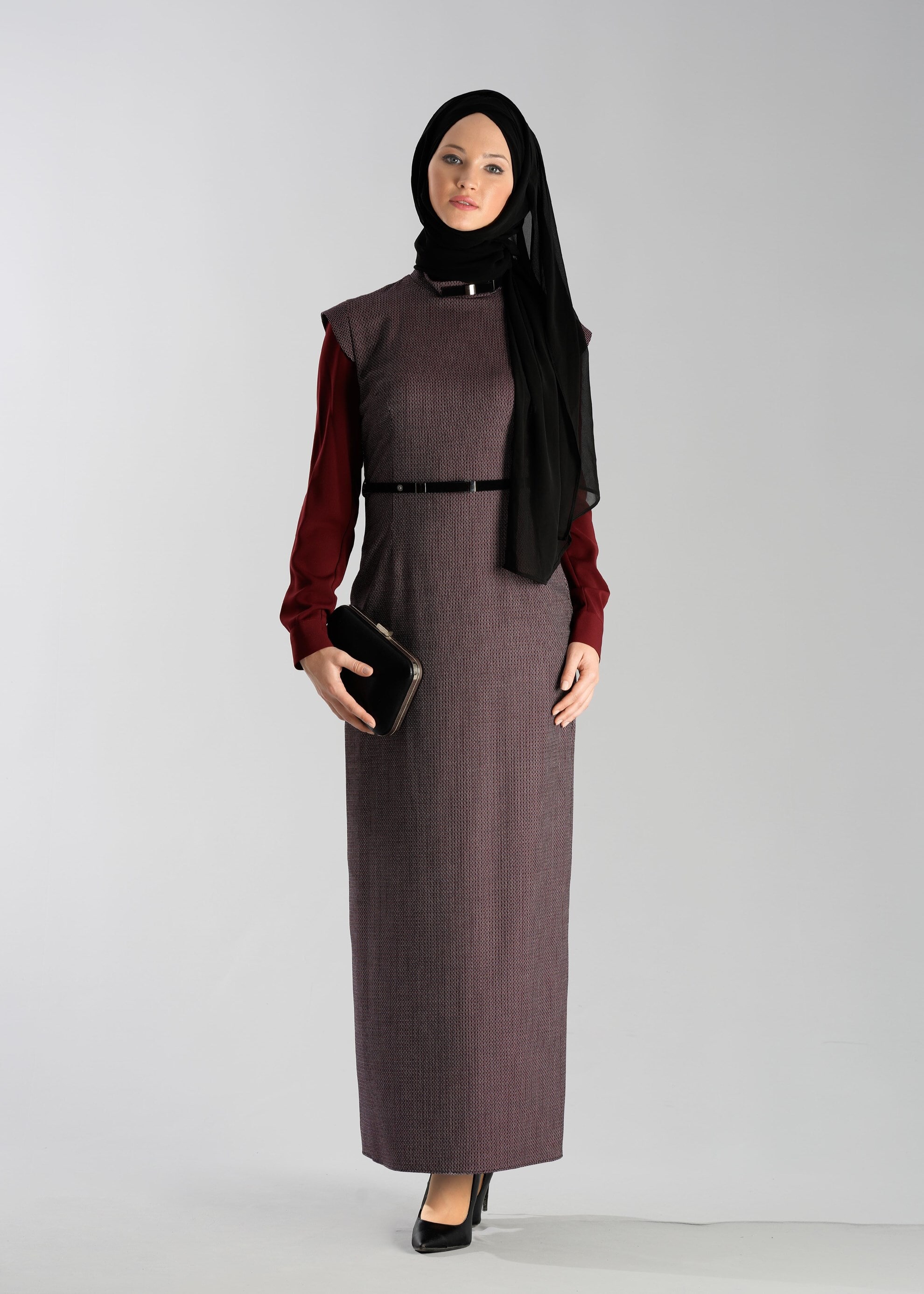 Tesettür giyim MÜRDÜM 4798 ELBİSE