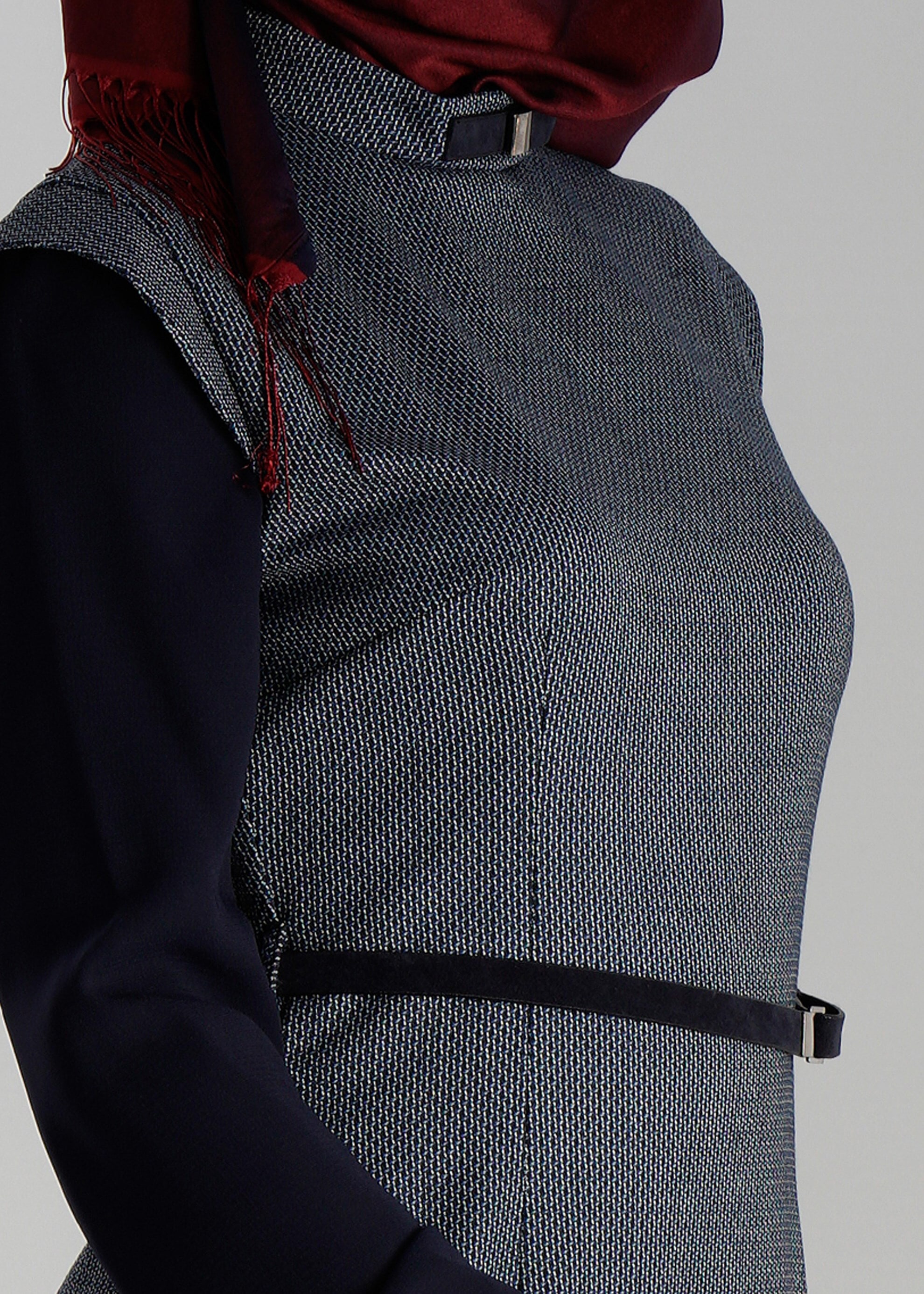 Tesettür giyim LACİVERT 4798 ELBİSE