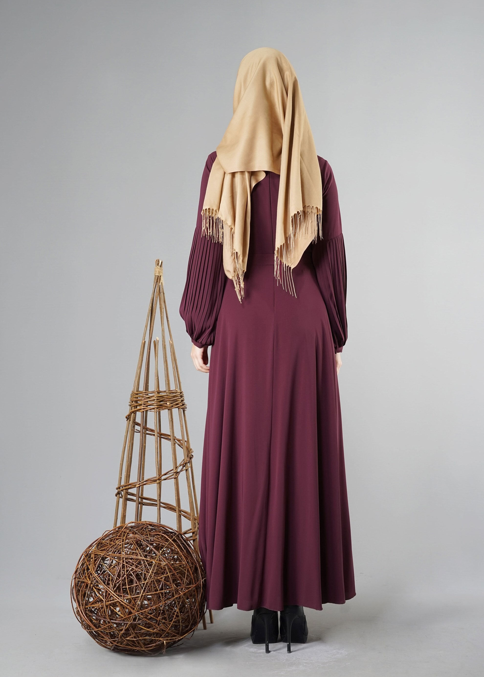 Tesettür giyim MÜRDÜM 4883 ELBİSE