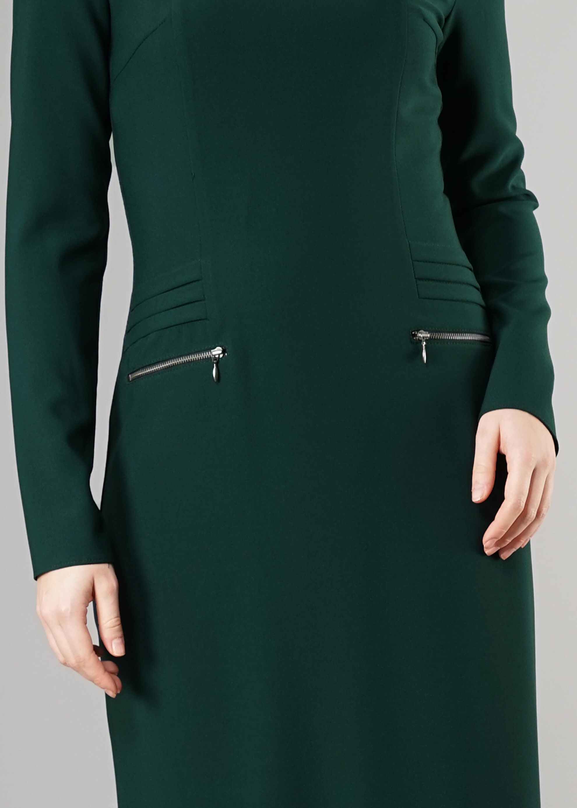 Tesettür giyim YEŞİL 4937 ELBİSE