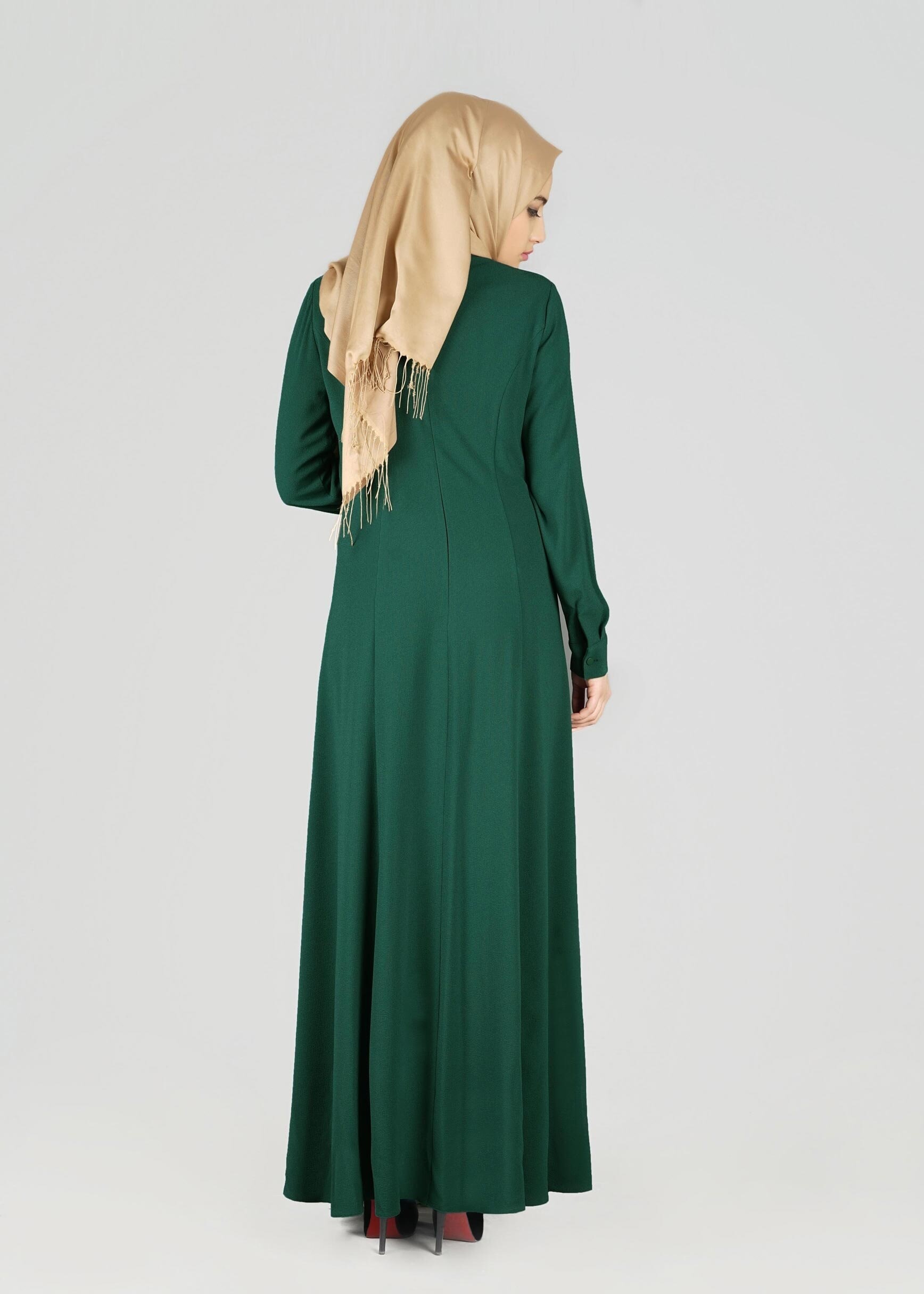 Tesettür giyim MAVİ 4983 ELBİSE