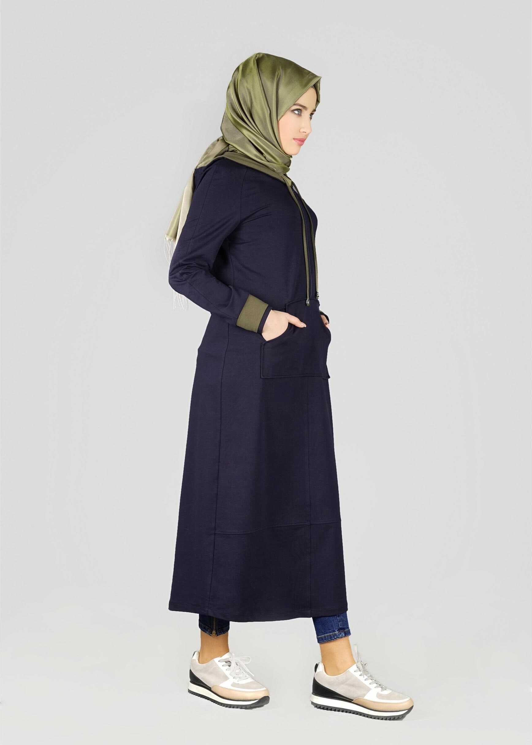 Tesettür giyim LACİVERT 4116 EŞOFMAN