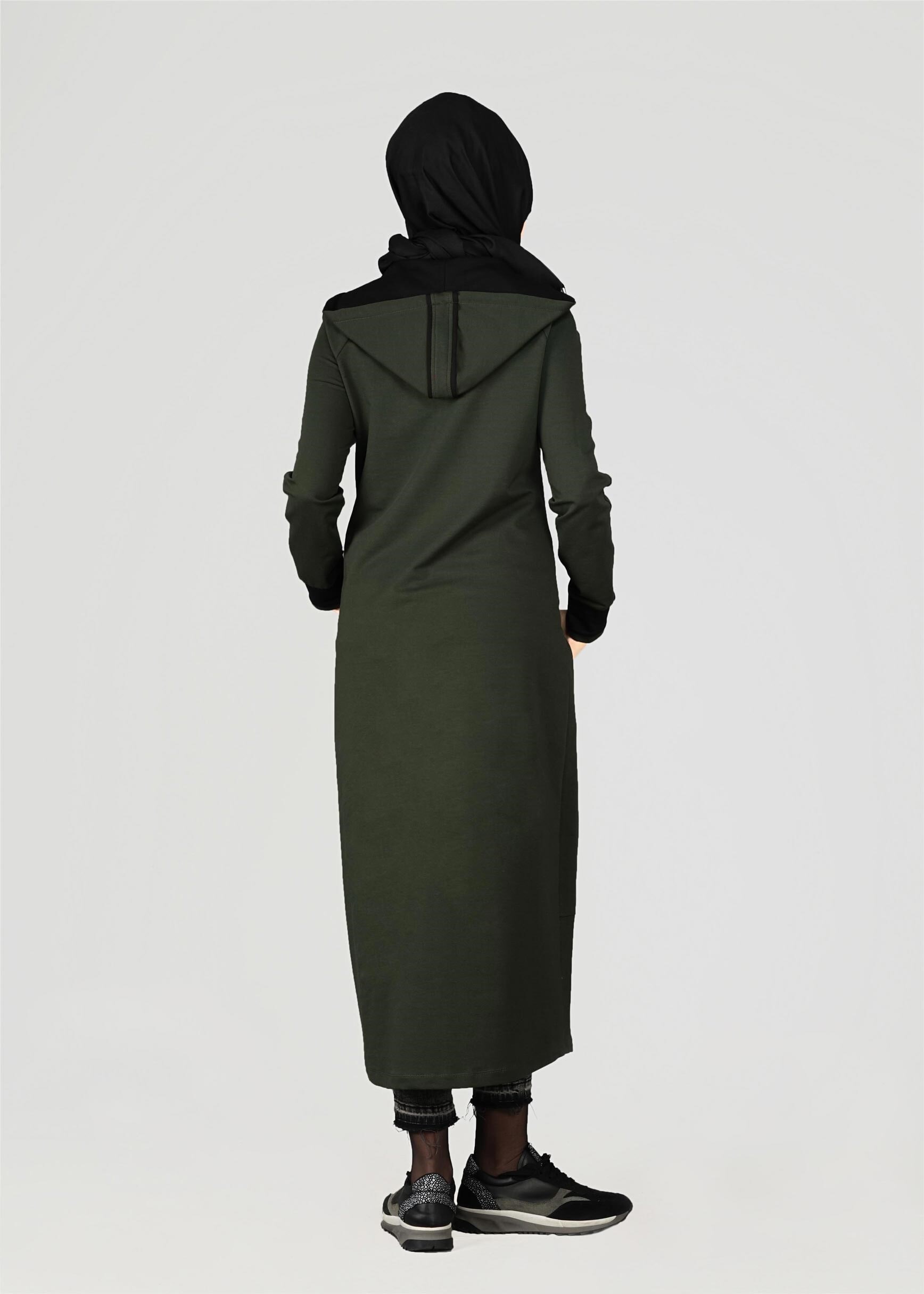 Tesettür giyim HAKİ 4116 EŞOFMAN