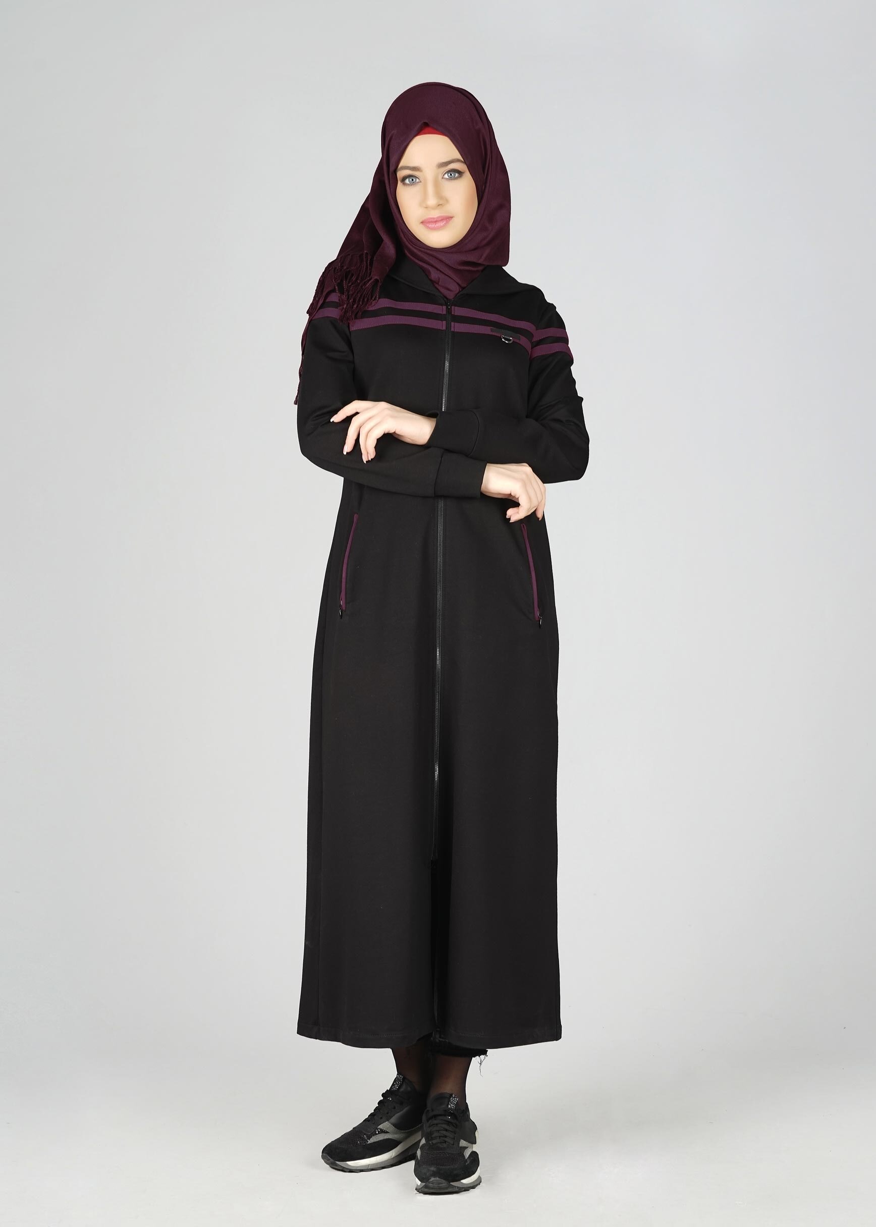 Tesettür giyim SİYAH 4144 EŞOFMAN