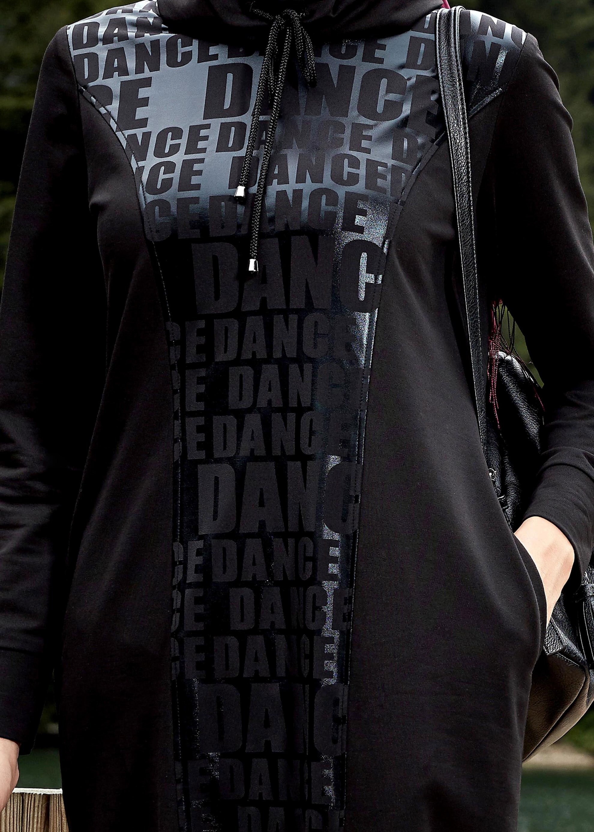 Tesettür giyim SİYAH 4859 EŞOFMAN