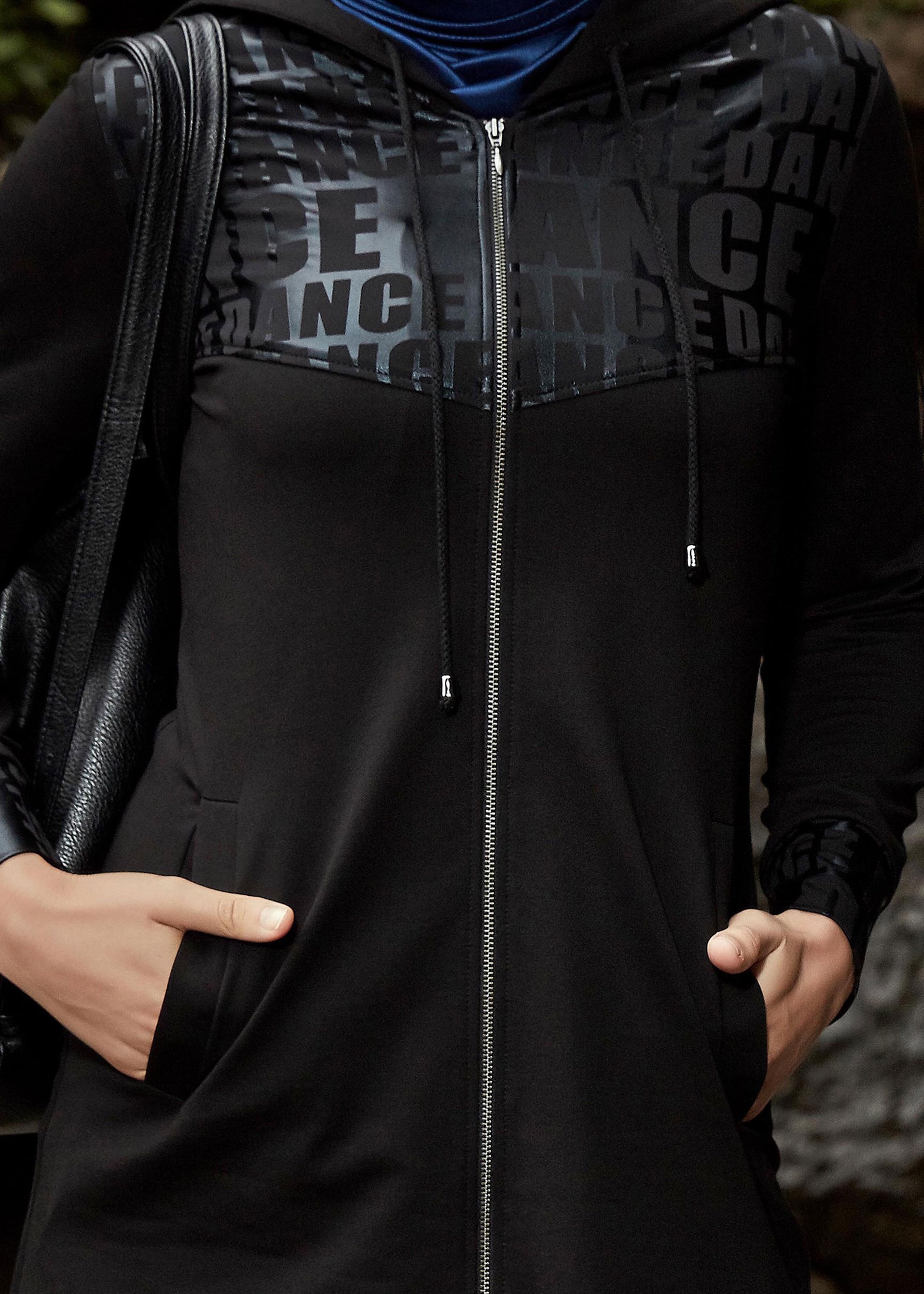 Tesettür giyim SİYAH 4860 EŞOFMAN