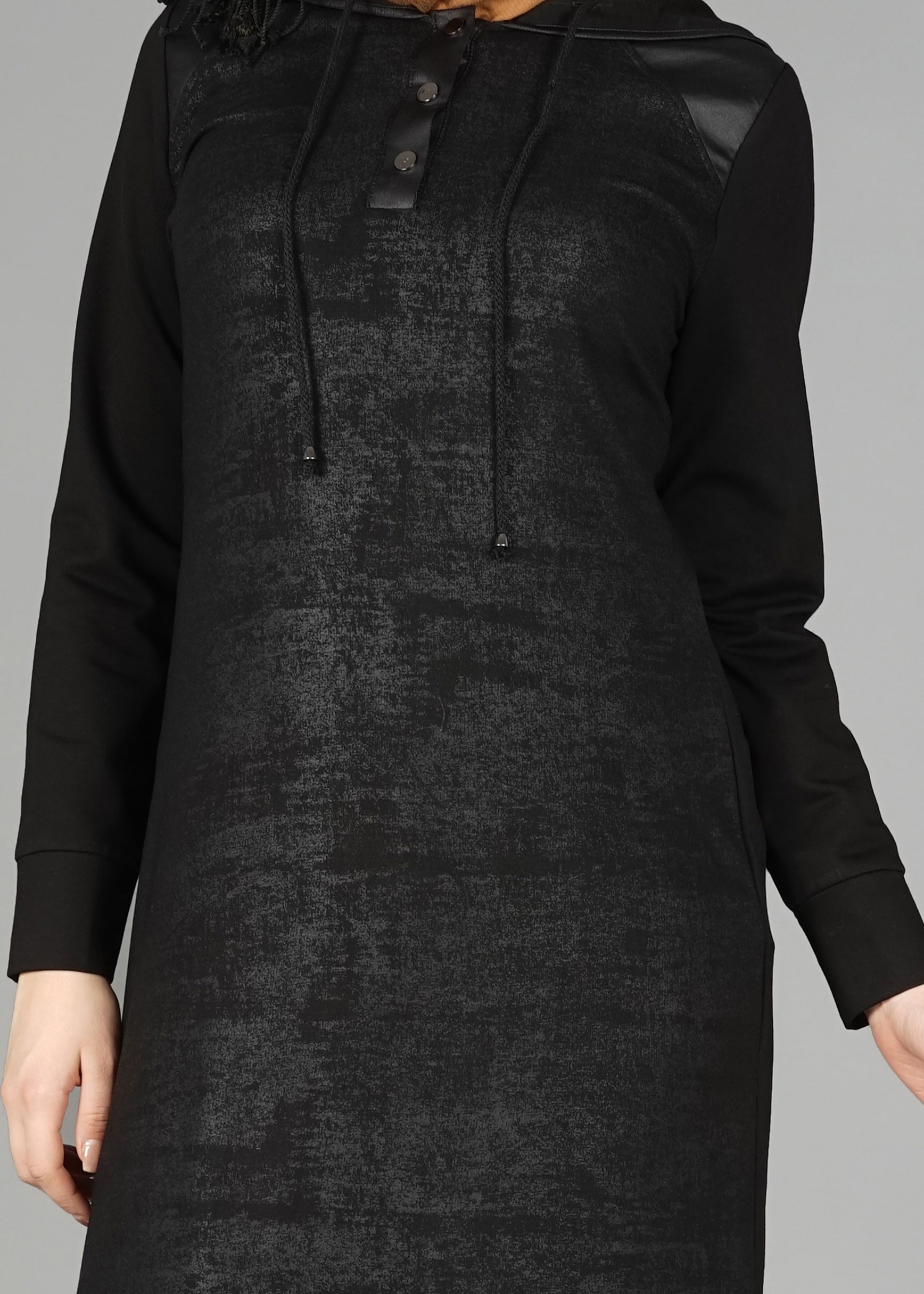 Tesettür giyim SİYAH 4875 TUNİK