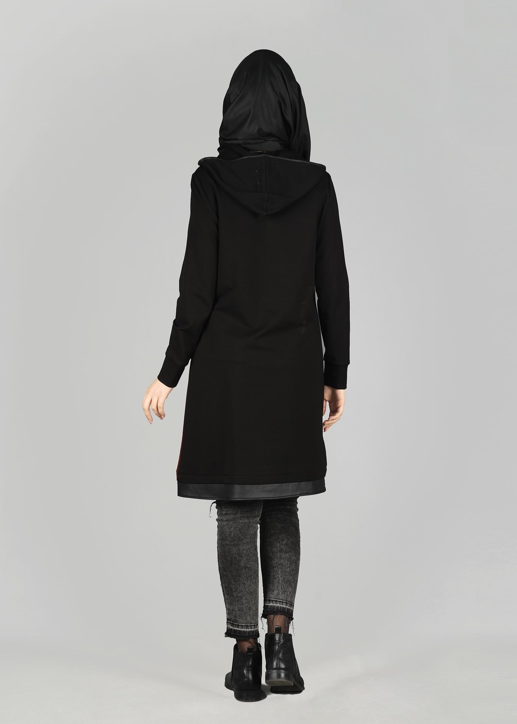 Tesettür giyim BORDO 4875 TUNİK