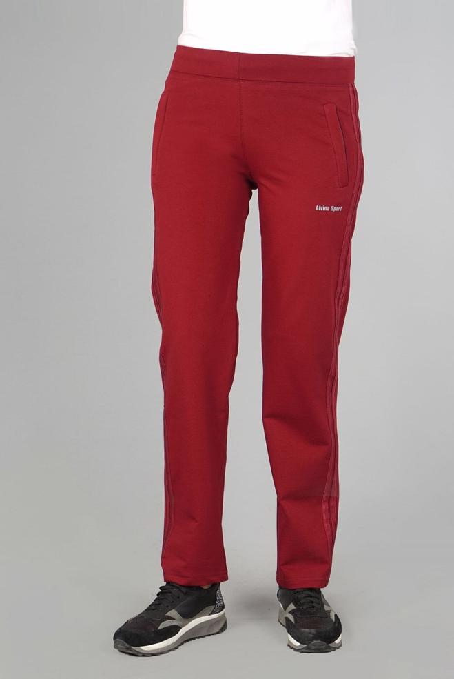 Vêtements hijab ROUGE BORDEAUX PANTALON DE JOGGING 7050  - ALVİNA