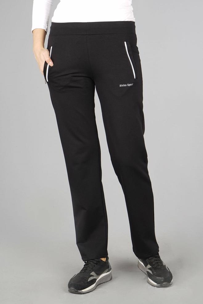 Vêtements hijab NOIR PANTALON DE JOGGING EN COTON 7052  - ALVİNA