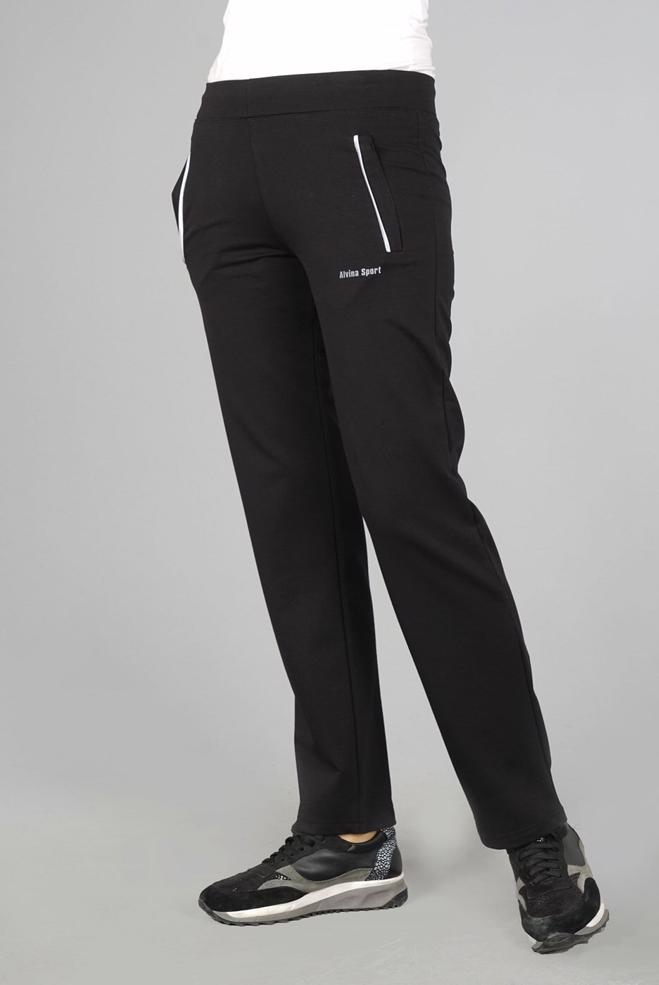 Vêtements hijab NOIR PANTALON DE JOGGING EN COTON 7052  - ALVİNA