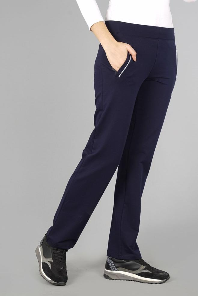 Vêtements hijab BLEU MARINE PANTALON DE JOGGING EN COTON 7052  - ALVİNA