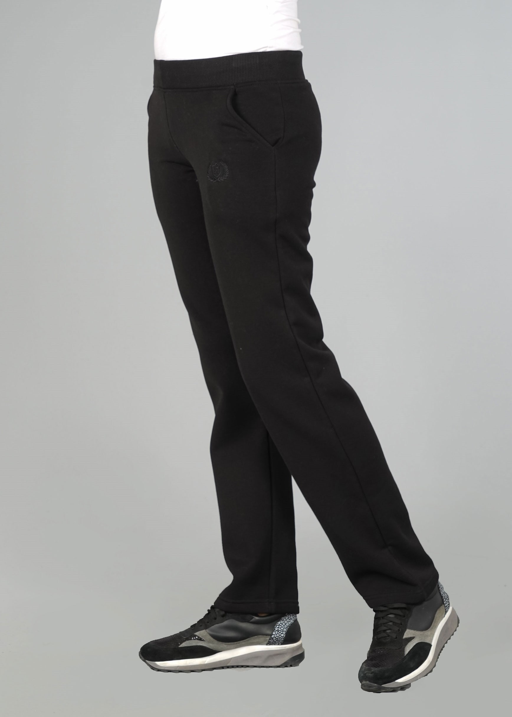 Vêtements hijab NOIR PANTALON DE JOGGING EN COTON 7055