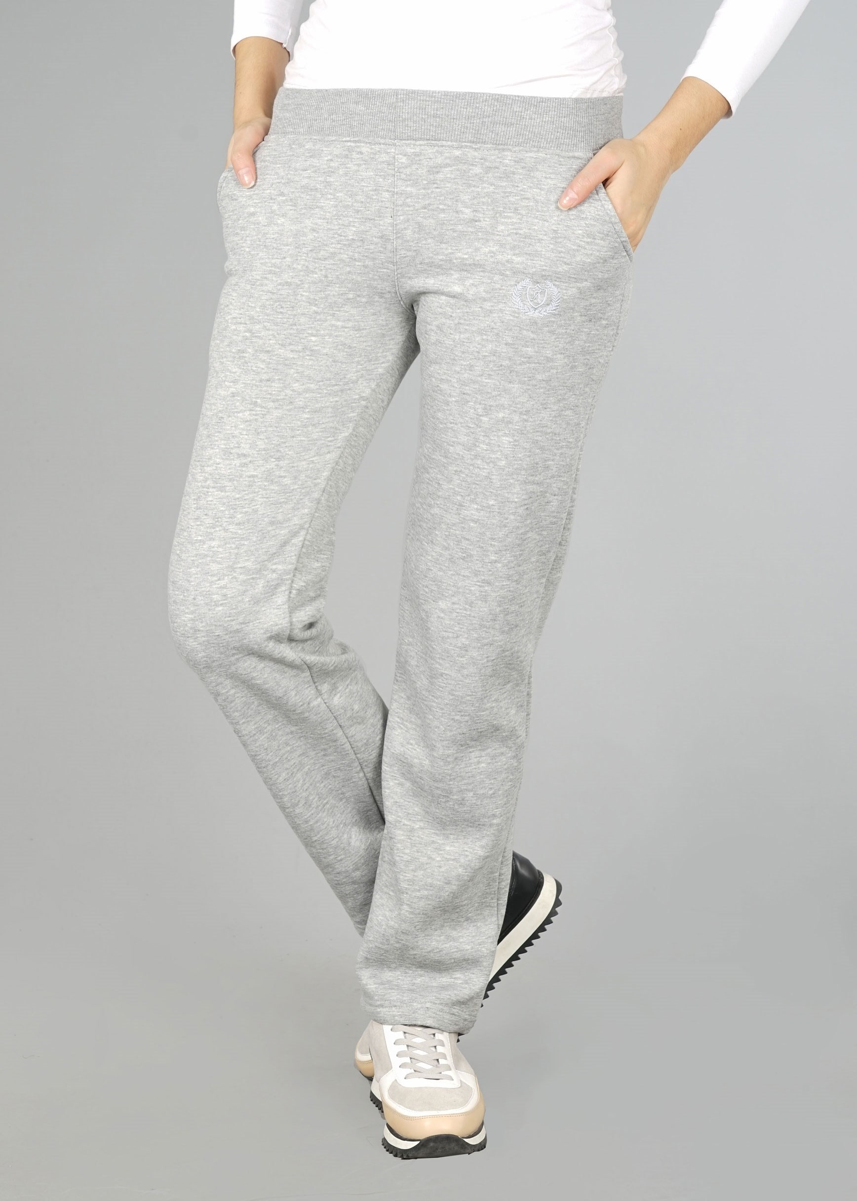 Vêtements hijab GRIS PANTALON DE JOGGING EN COTON 7055