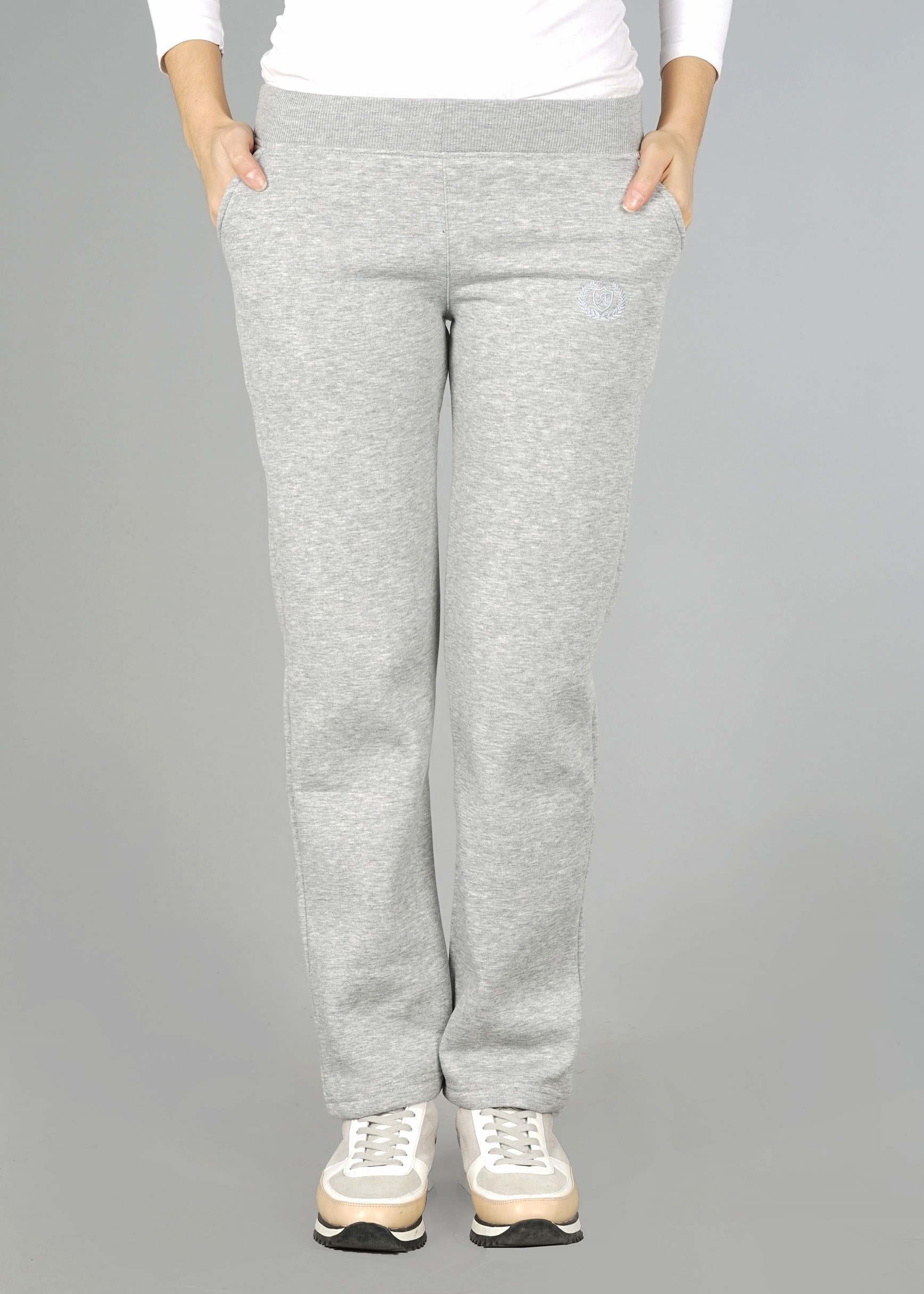 Vêtements hijab GRIS PANTALON DE JOGGING EN COTON 7055