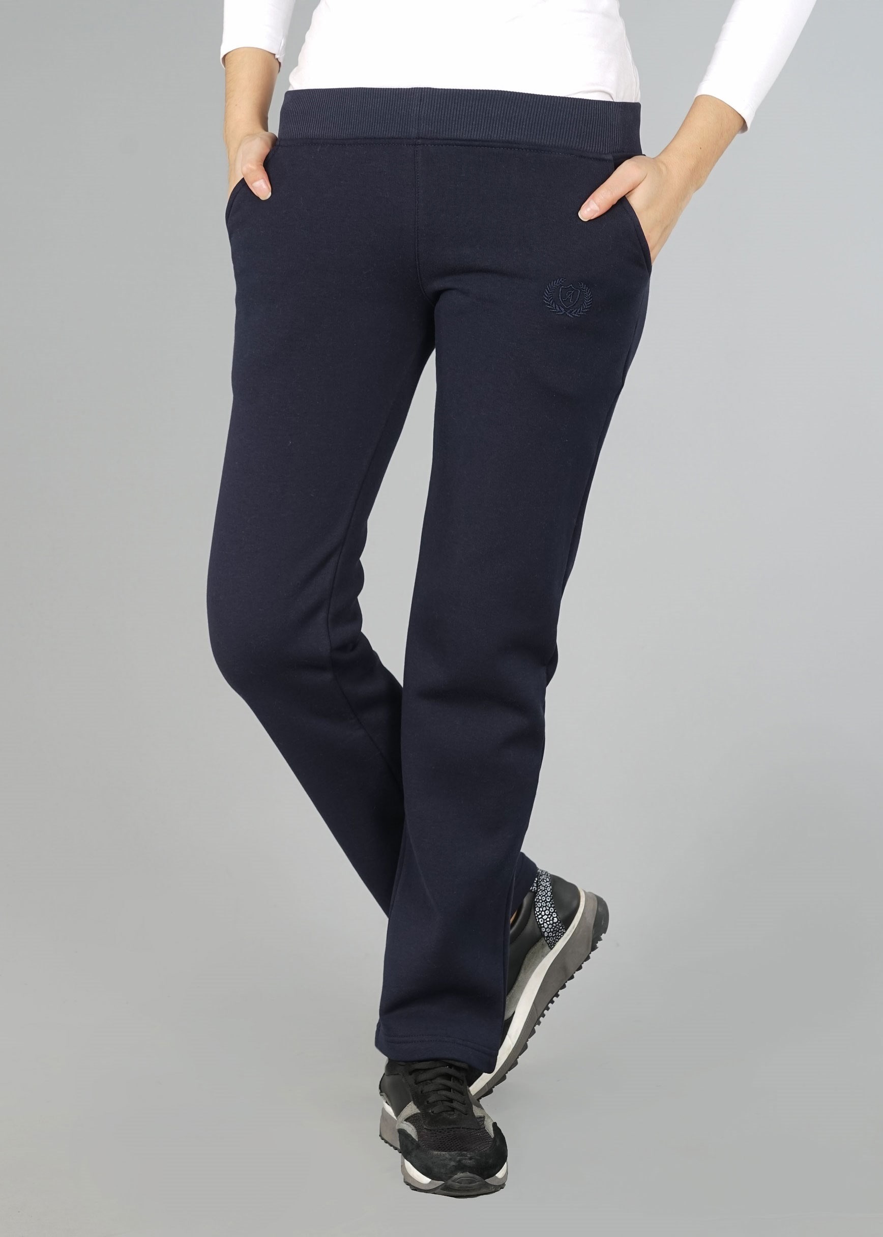 Vêtements hijab BLEU MARINE PANTALON DE JOGGING EN COTON 7055