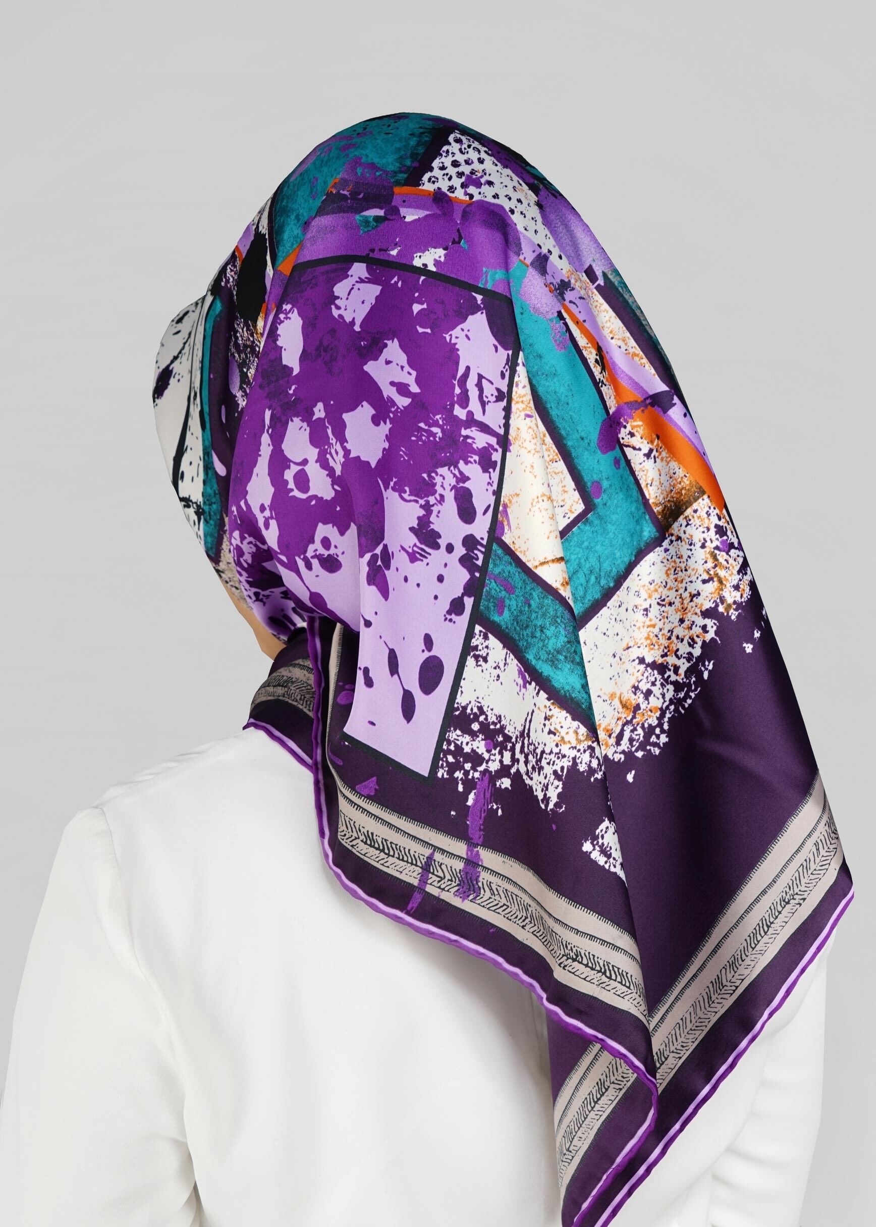 Tesettür giyim MÜRDÜM 12767 ALVİNA DESENİ EŞARP