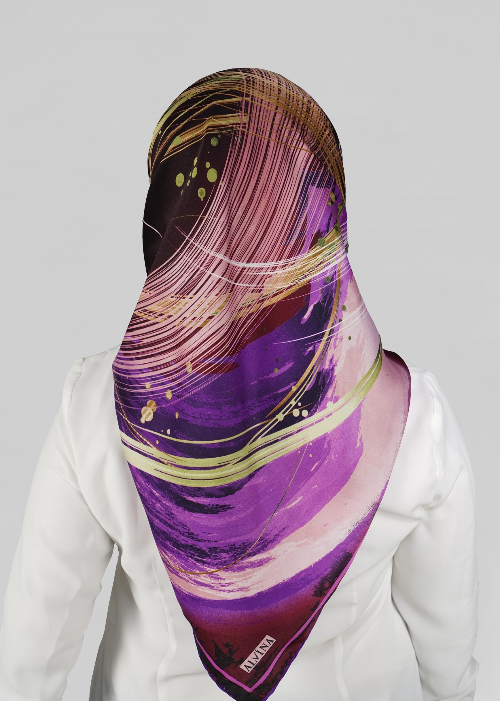 Tesettür giyim MÜRDÜM 12768 ALVİNA DESENLİ EŞARP