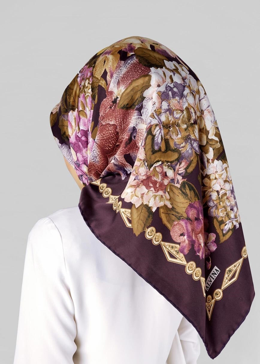 Tesettür giyim MÜRDÜM 12769 ALVİNA DESENLİ EŞARP