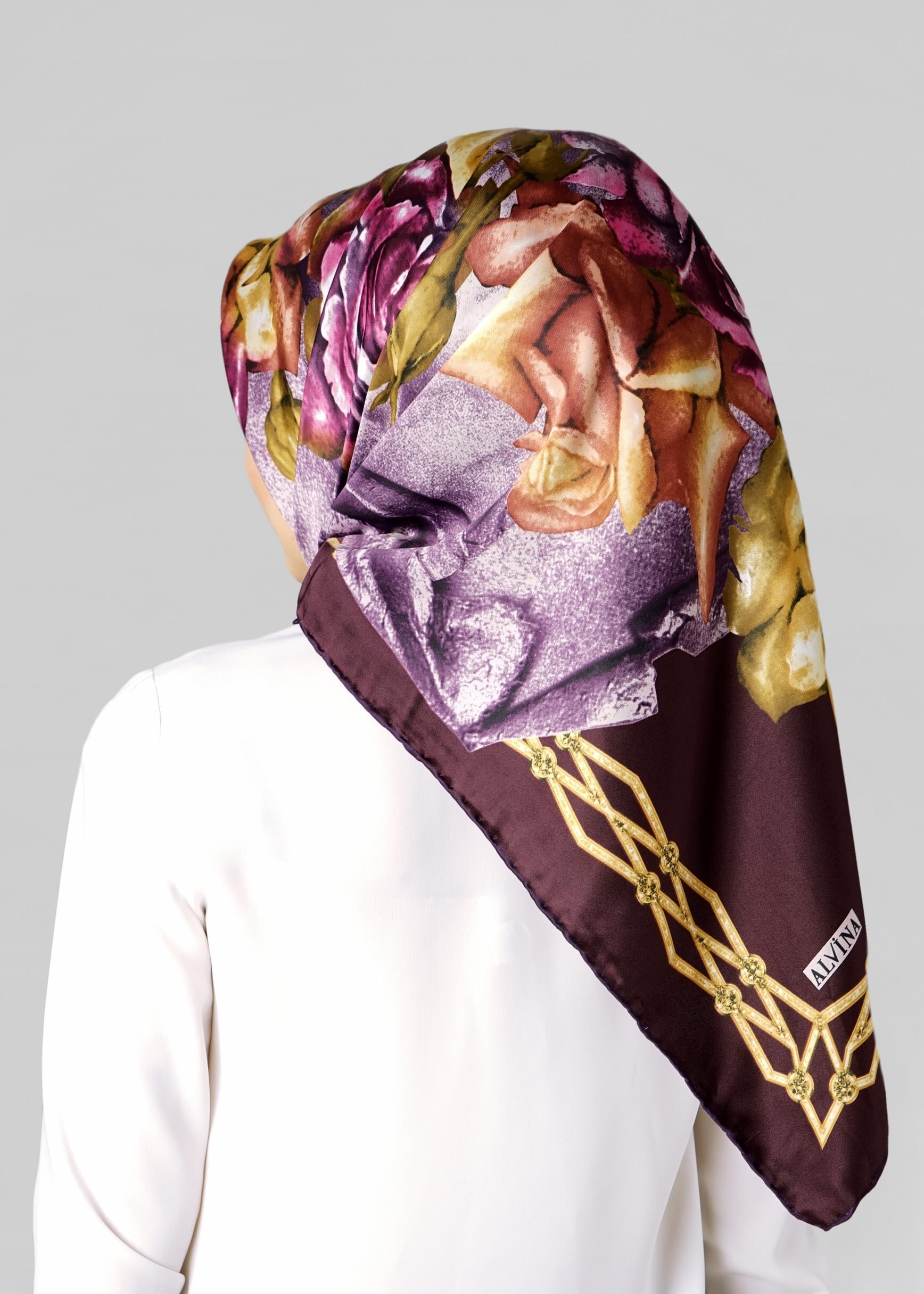 Tesettür giyim MÜRDÜM 12770 ALVİNA DESENLİ EŞARP