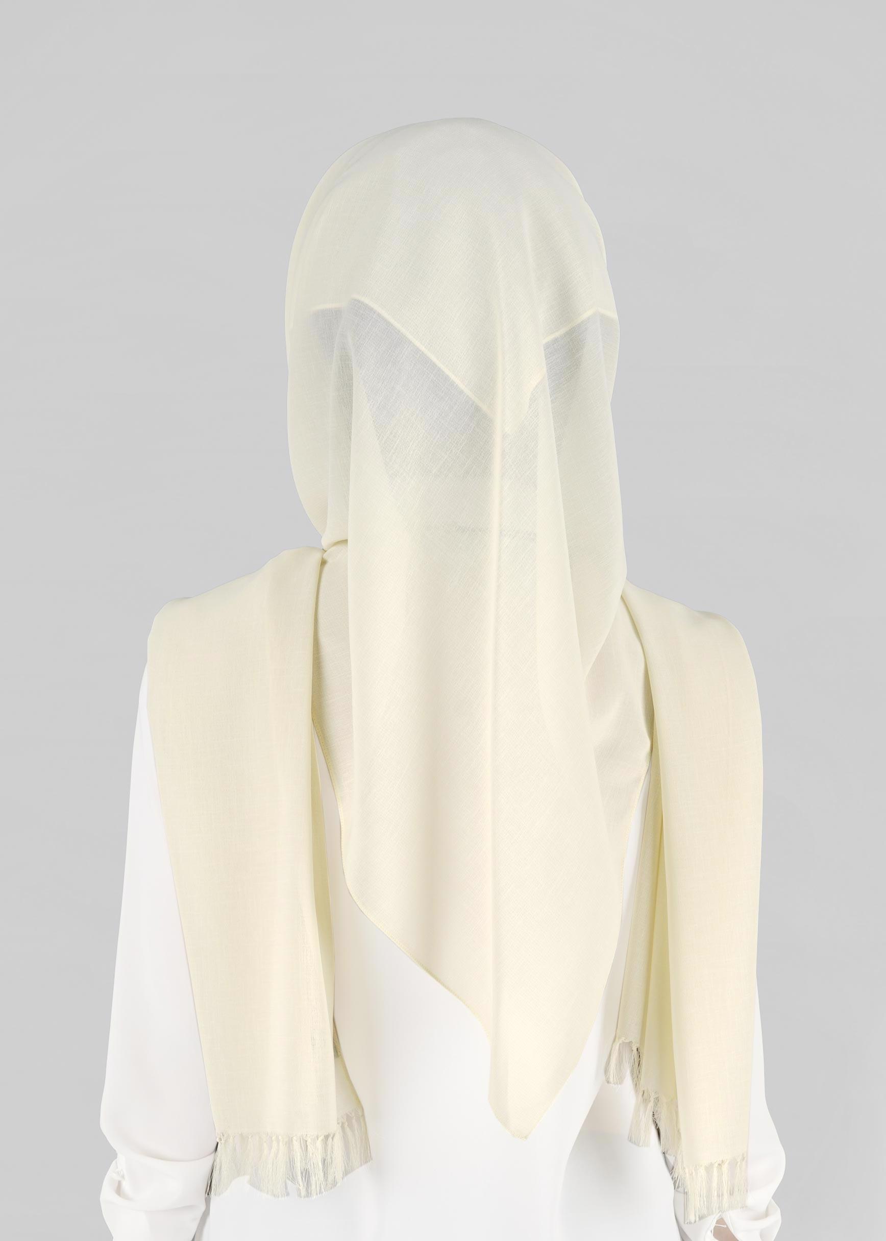 Tesettür giyim BEYAZ 9829-1 ALVİNA PRATİK EŞARP