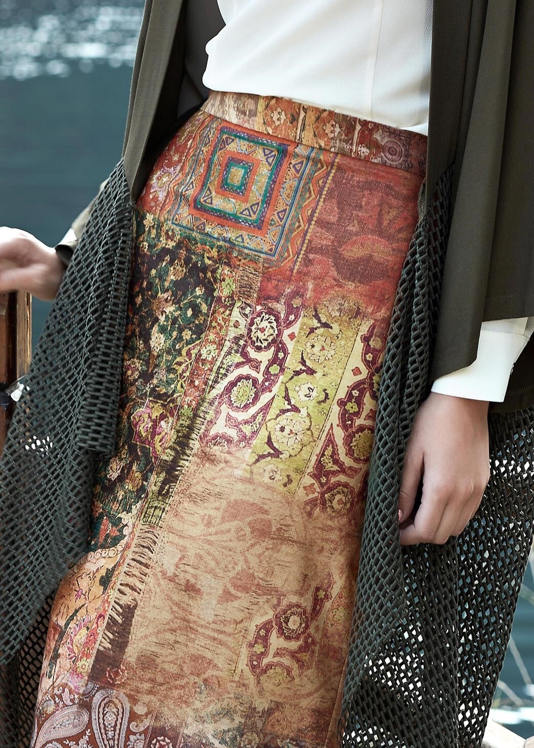 Tesettür giyim TABA 6923 ETEK