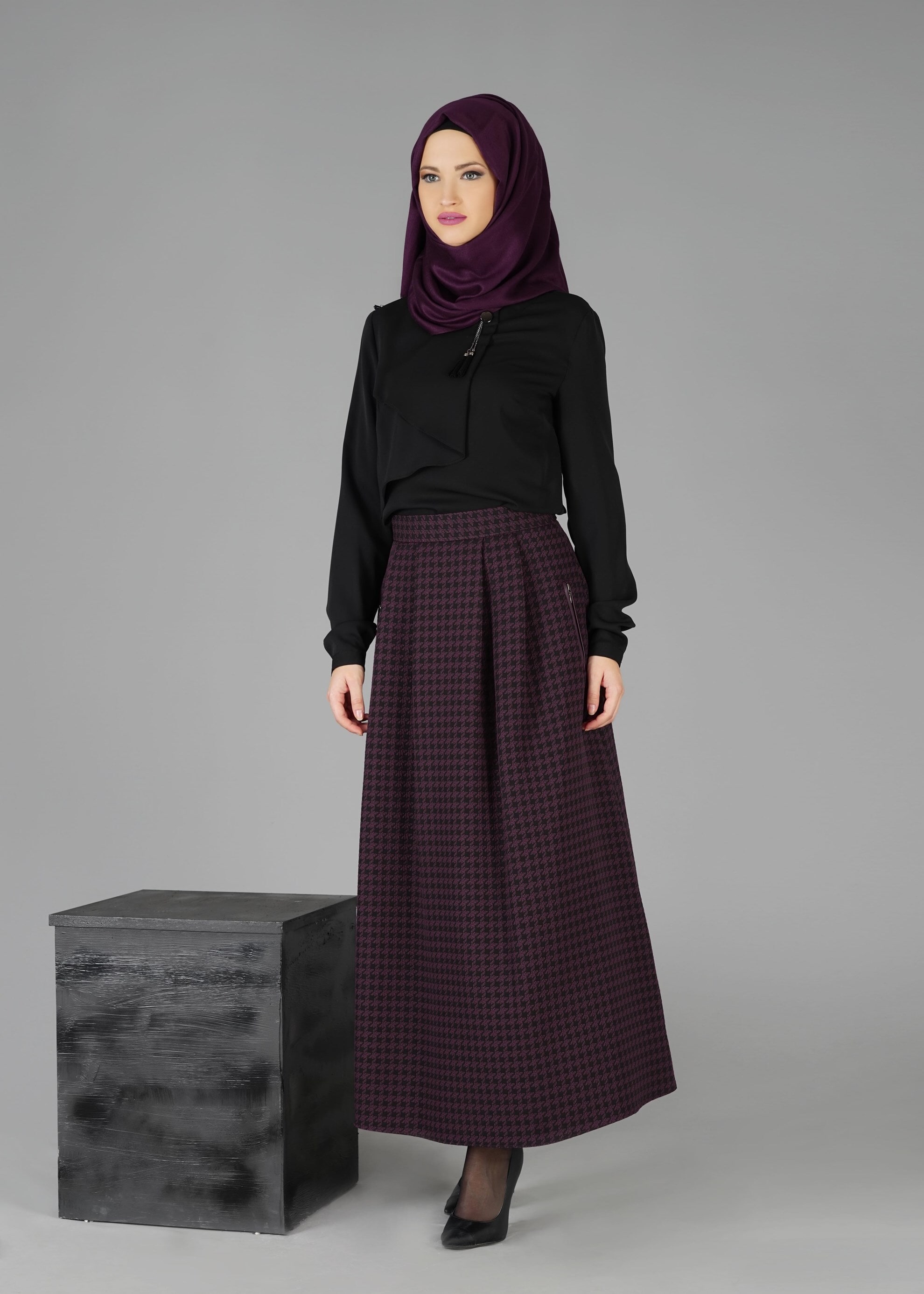 Tesettür giyim MÜRDÜM 6925 ETEK