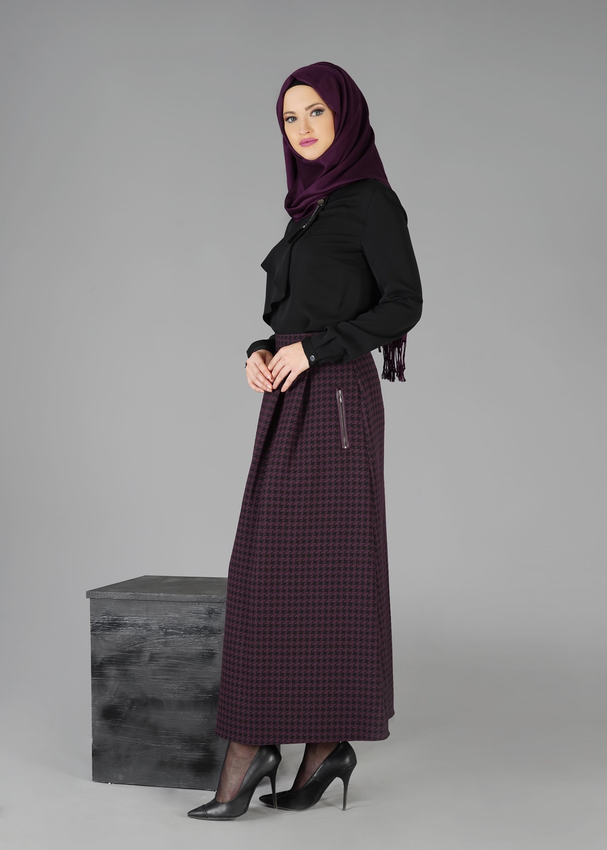 Tesettür giyim MÜRDÜM 6925 ETEK