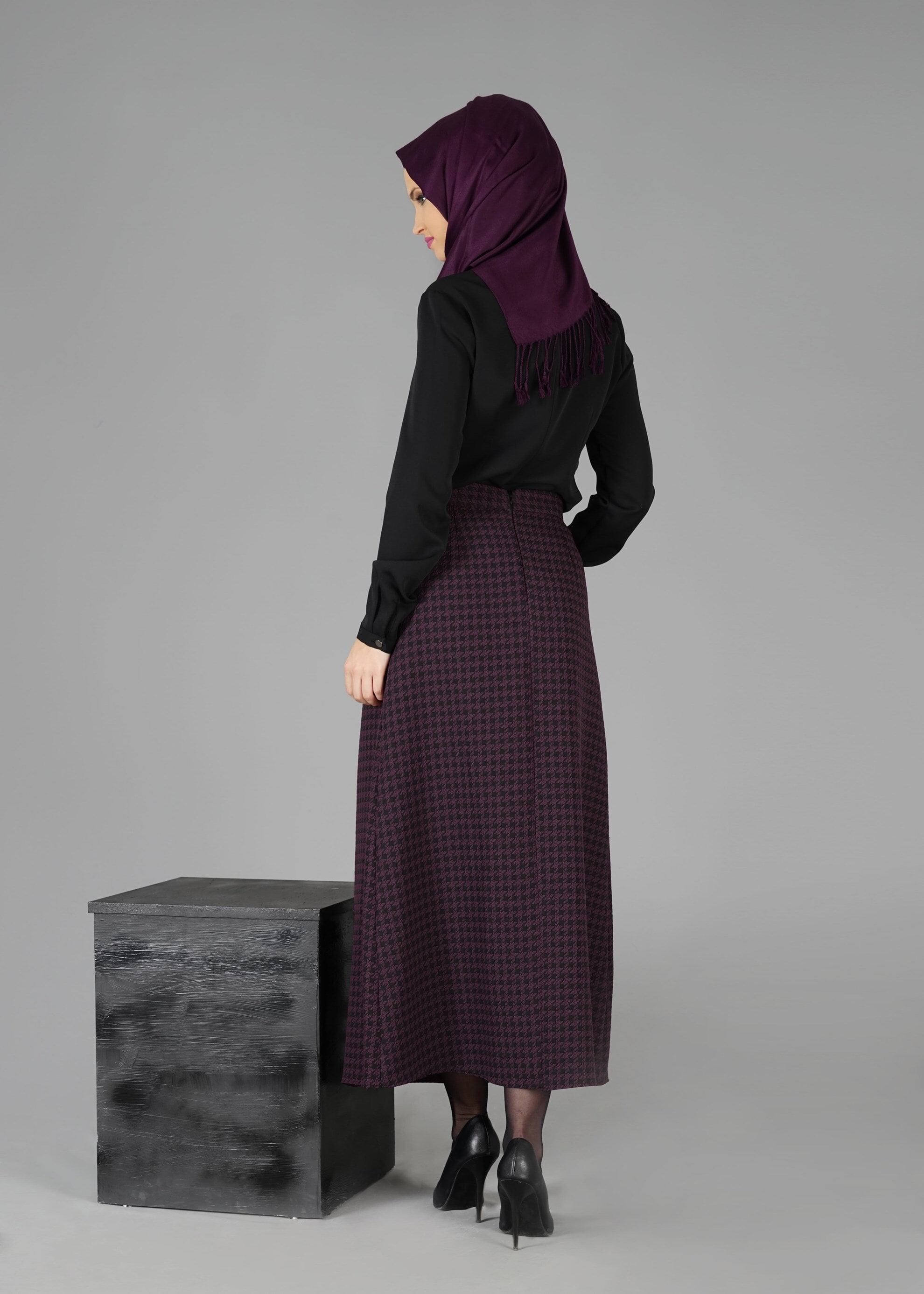 Tesettür giyim MÜRDÜM 6925 ETEK