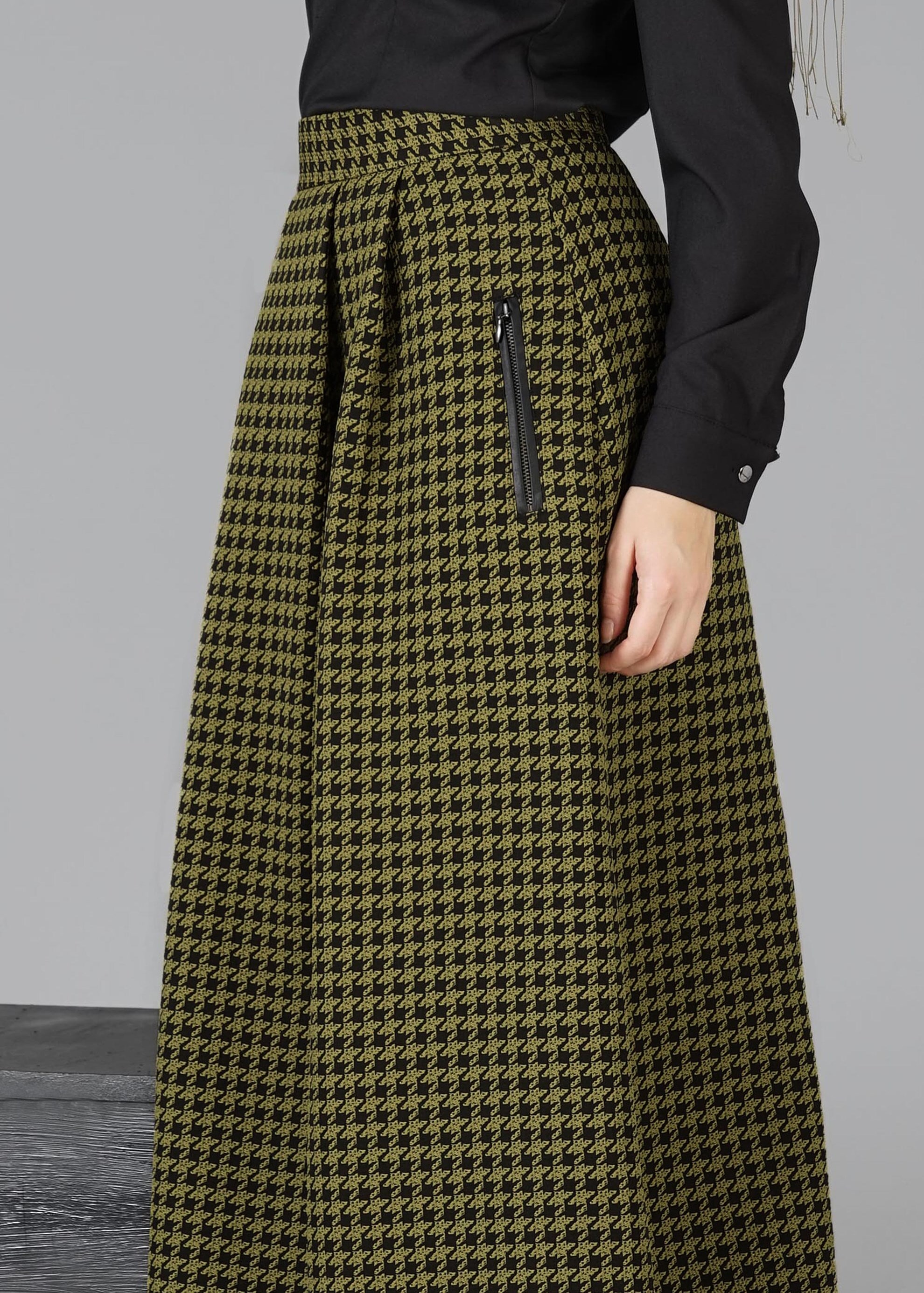 Tesettür giyim YEŞİL 6925 ETEK