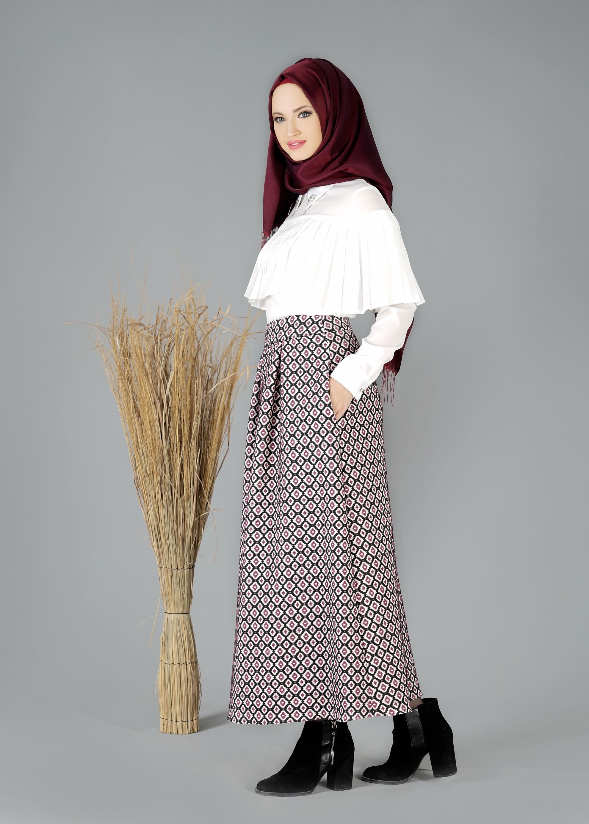 Tesettür giyim SİYAH 6926 ETEK