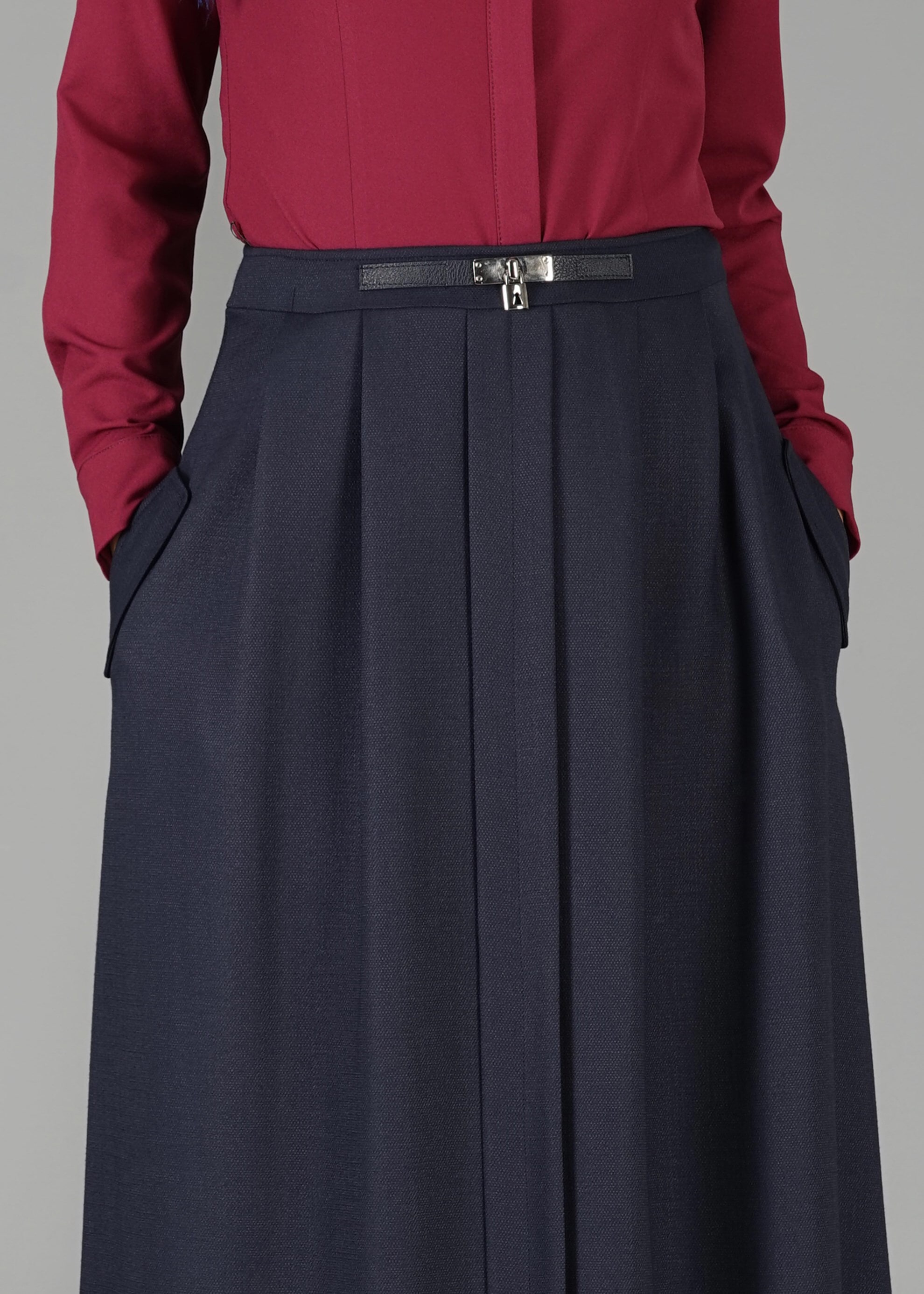 Tesettür giyim LACİVERT 6929 ETEK