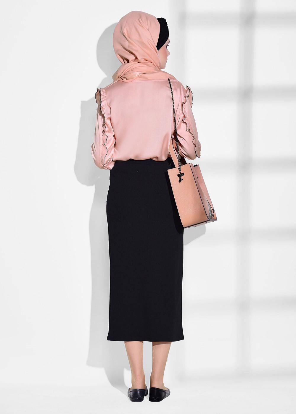 Tesettür giyim SİYAH 6934 ETEK