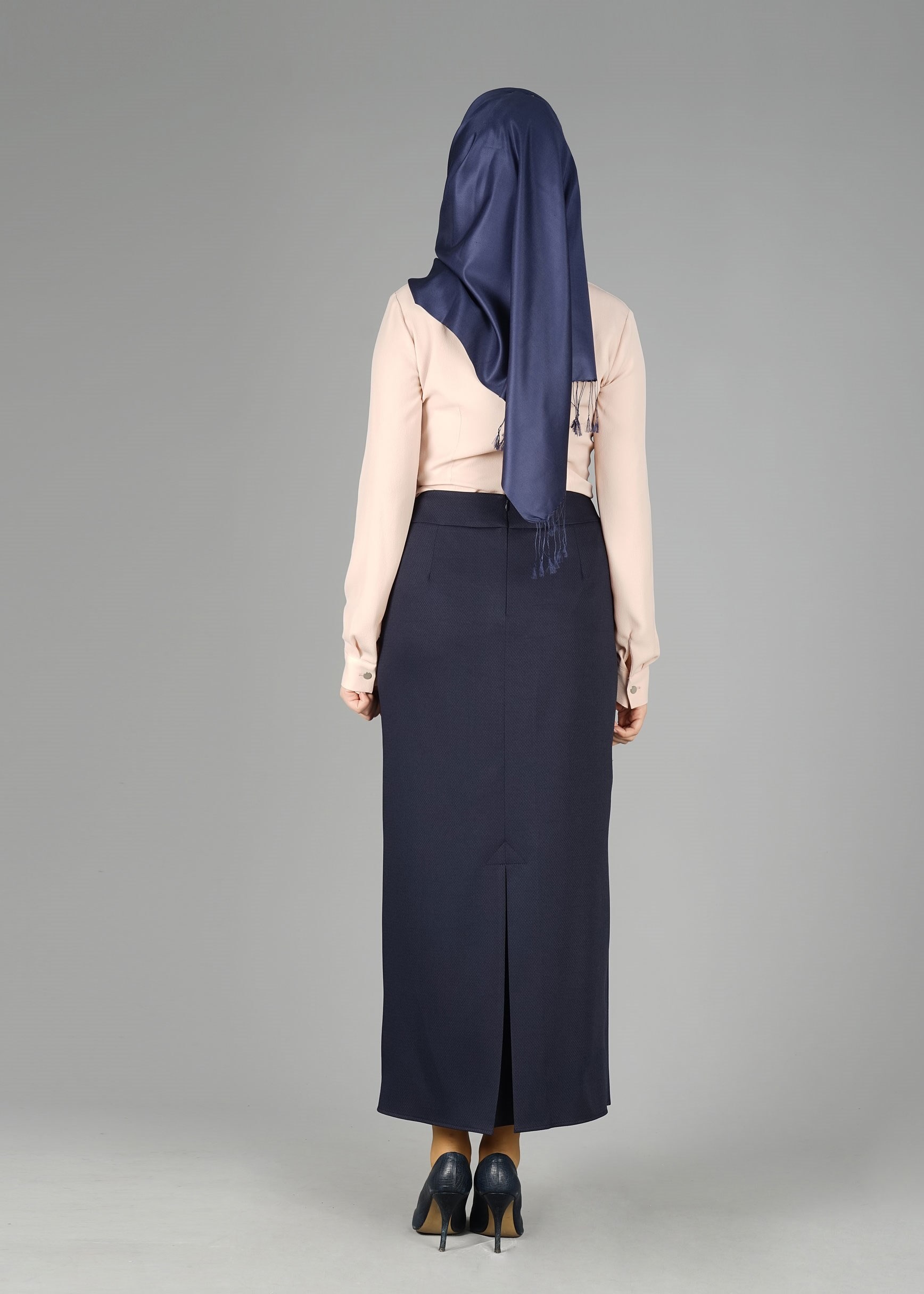 Tesettür giyim LACİVERT 6934 ETEK