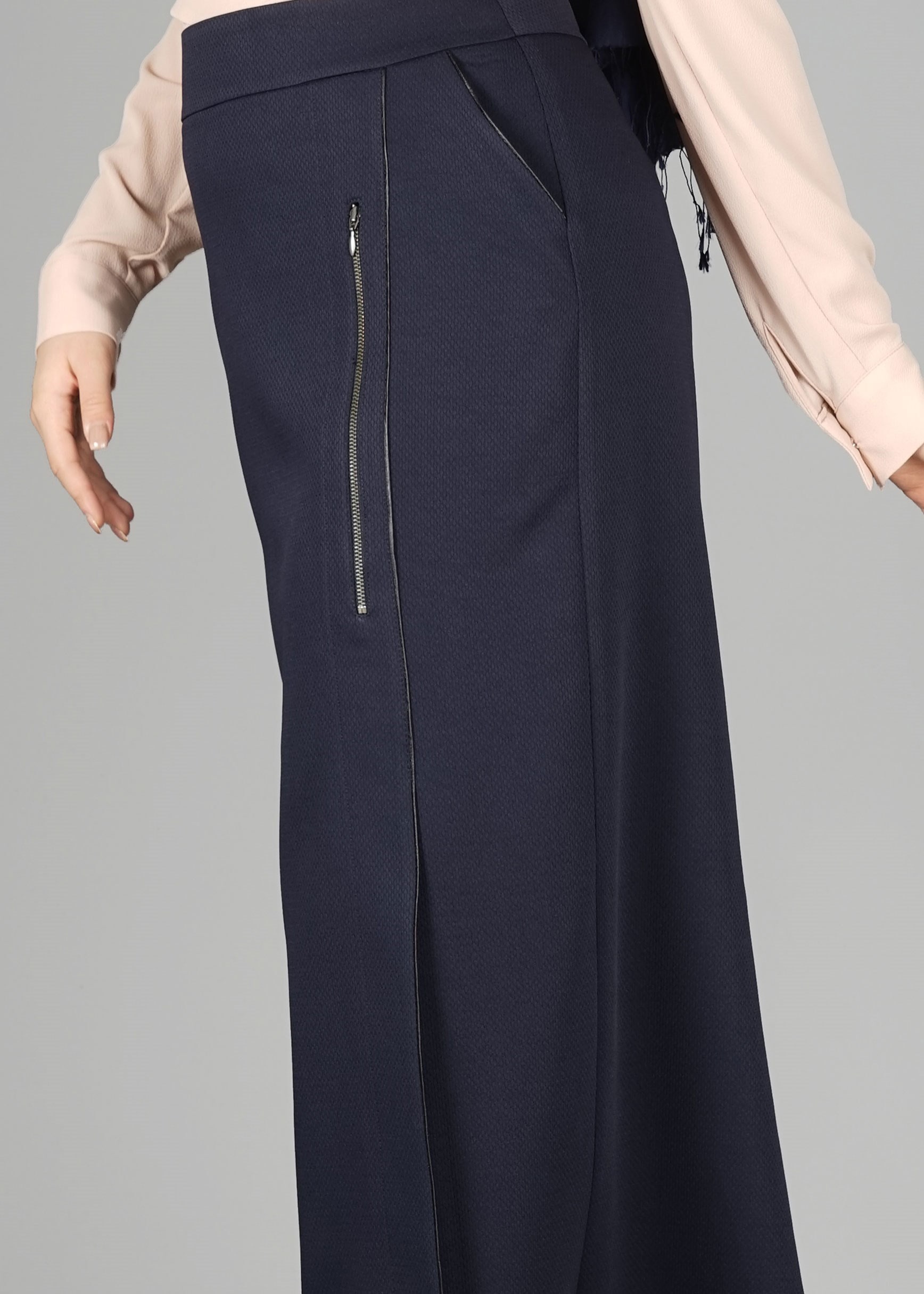 Tesettür giyim LACİVERT 6934 ETEK