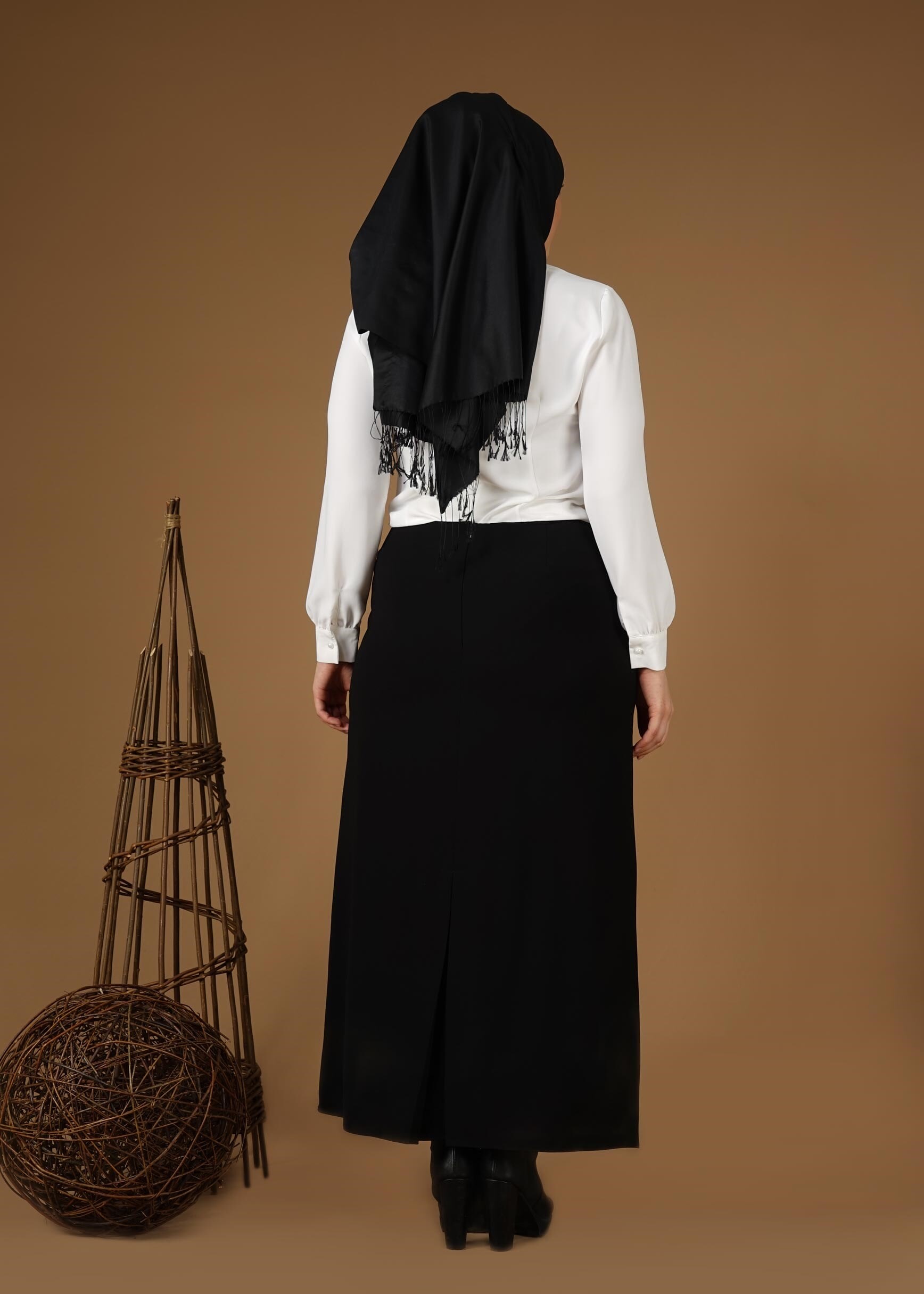 Tesettür giyim SİYAH 6937 ETEK