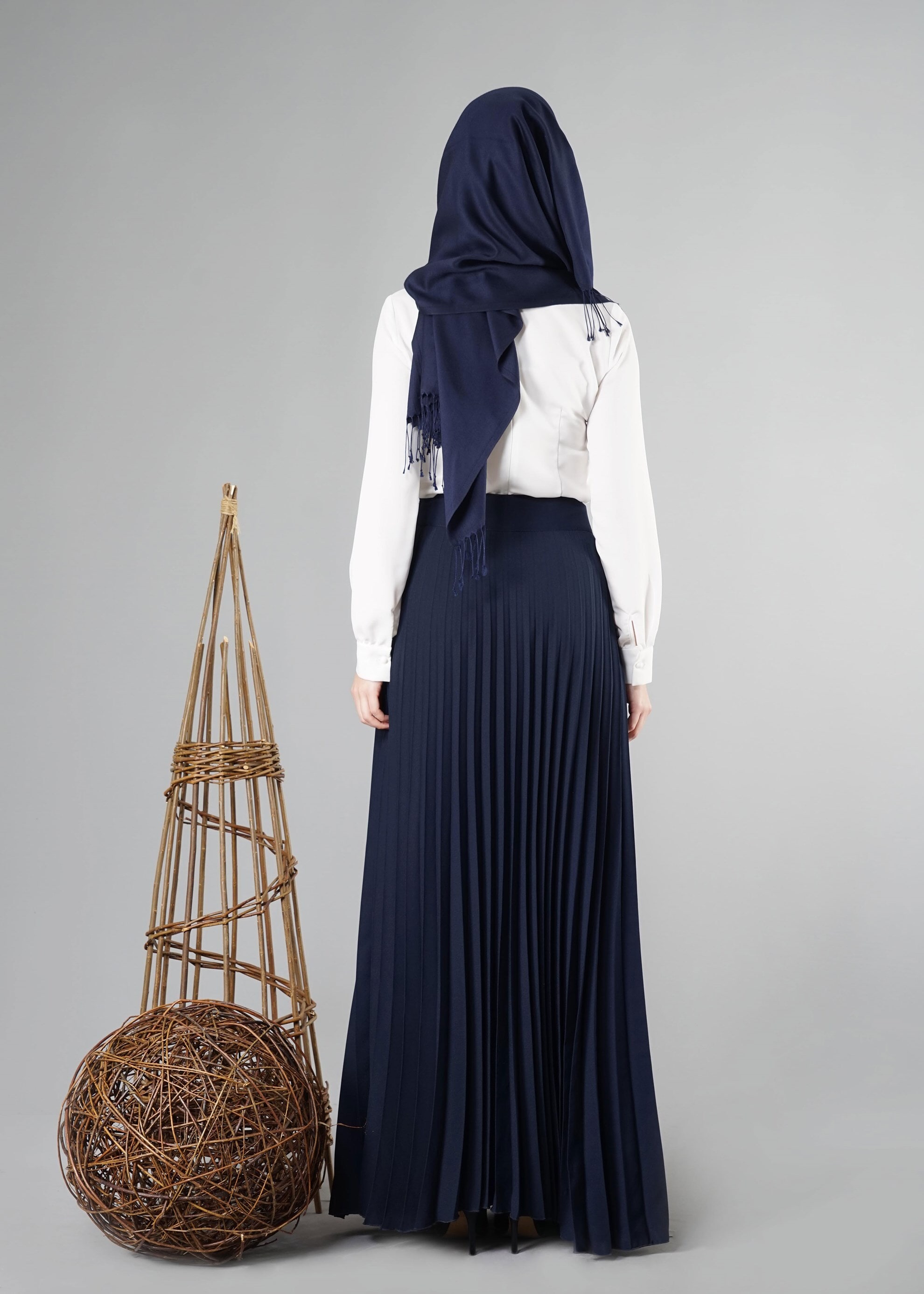 Tesettür giyim LACİVERT 6938 ETEK