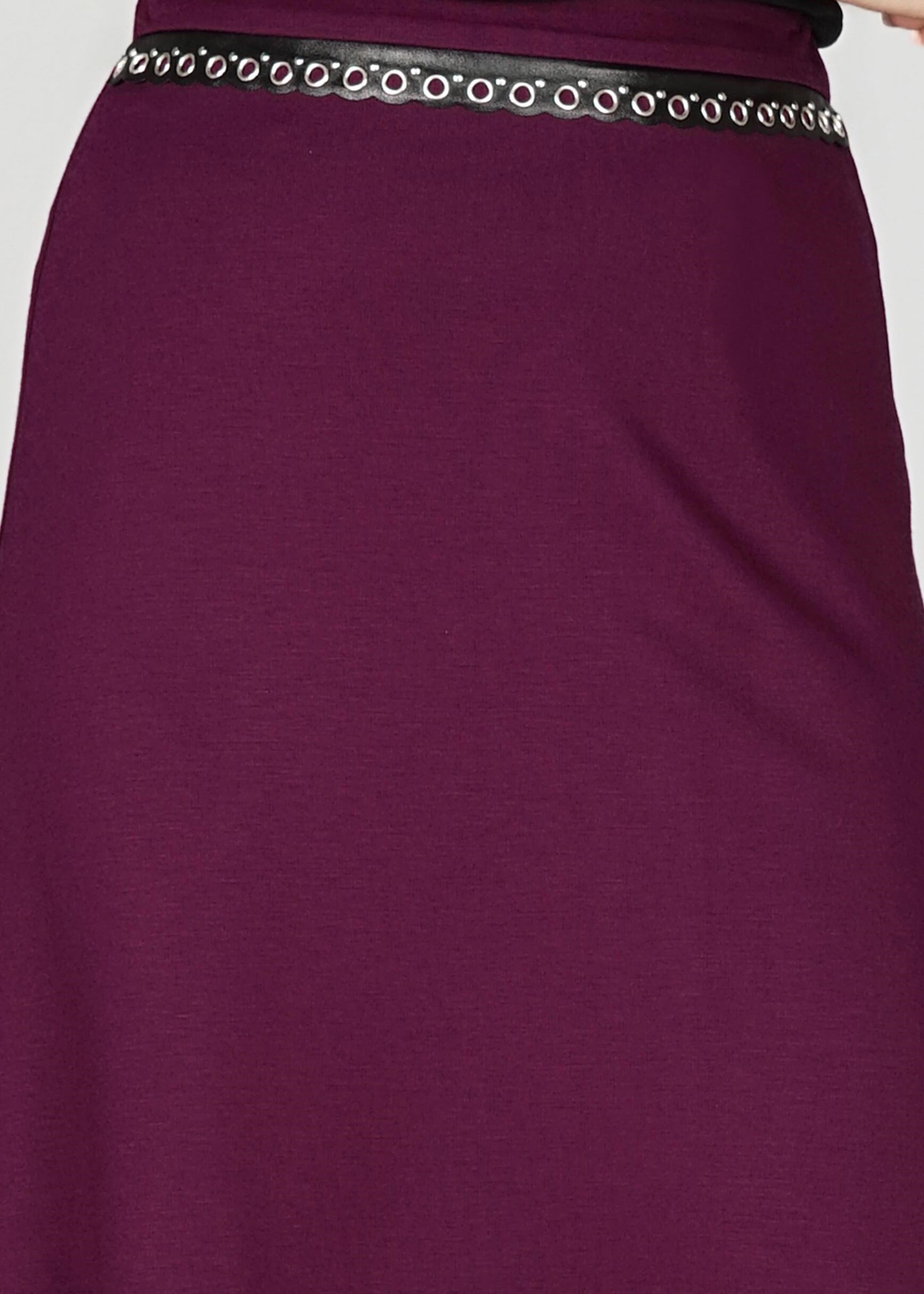 Tesettür giyim MOR A KESİM ETEK 6943