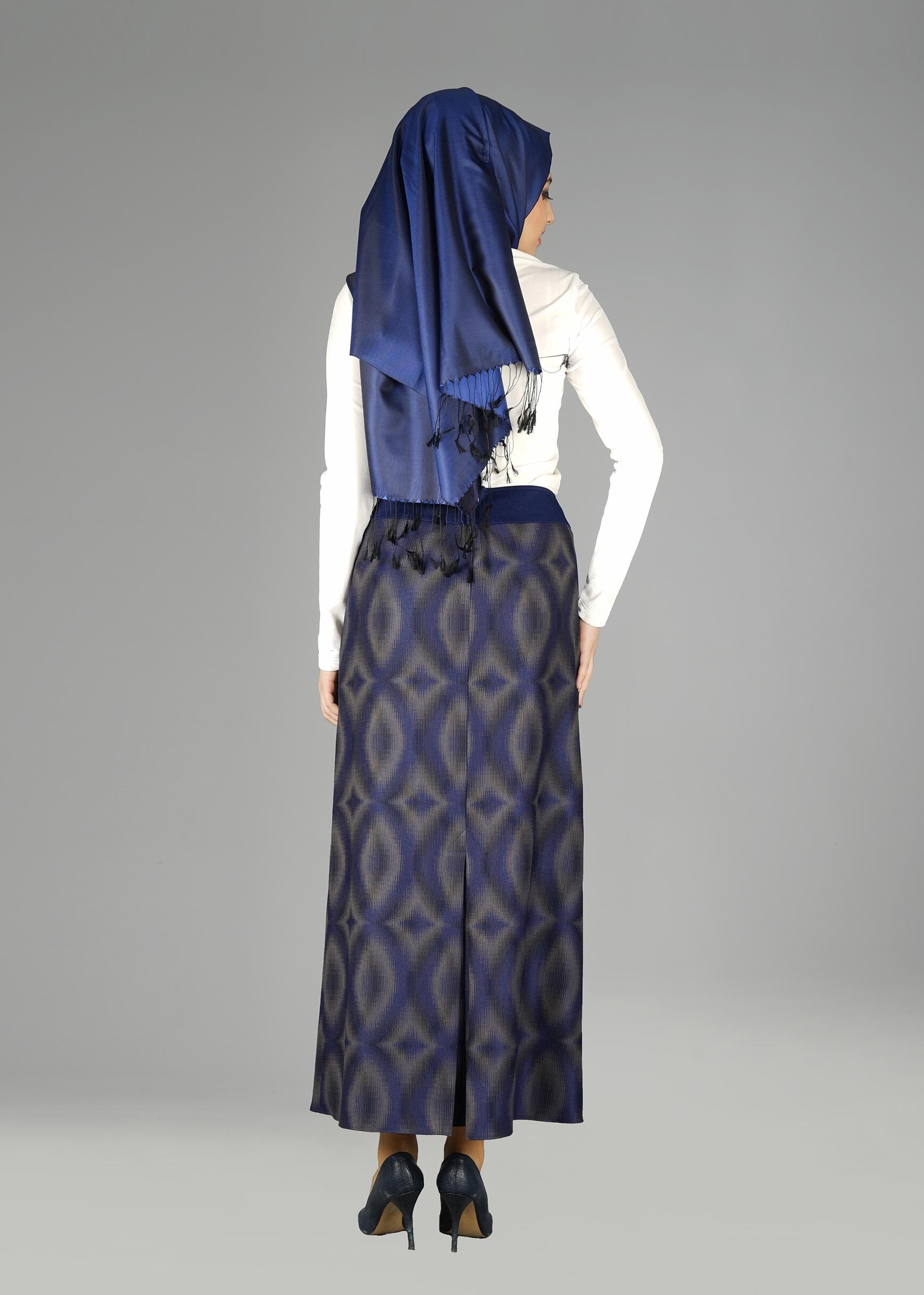 Tesettür giyim LACİVERT 6945 ETEK