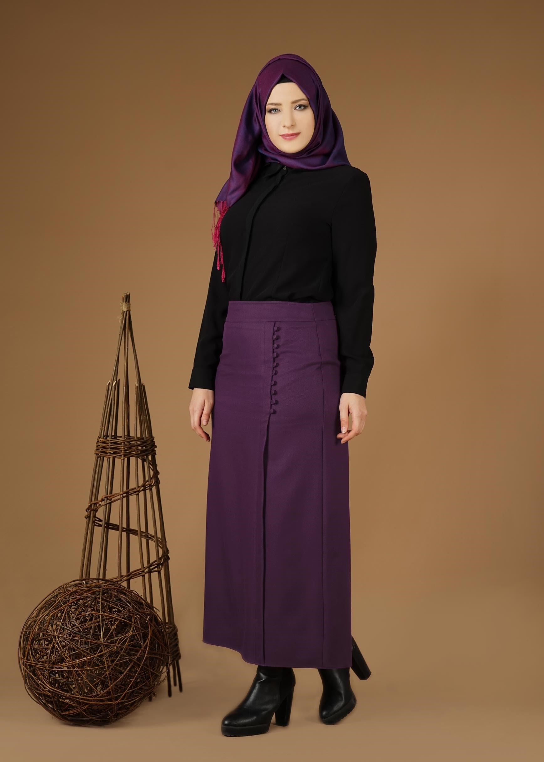 Tesettür giyim MOR 6946 ETEK