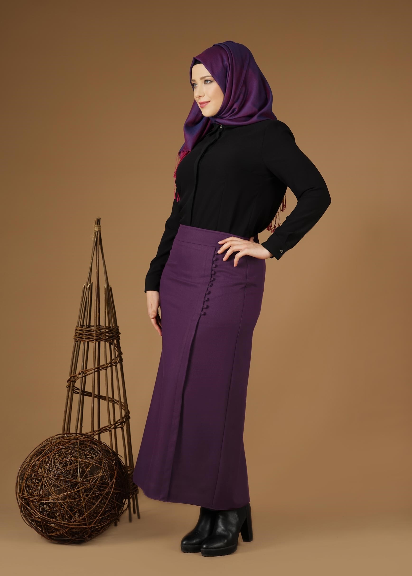 Tesettür giyim MOR 6946 ETEK