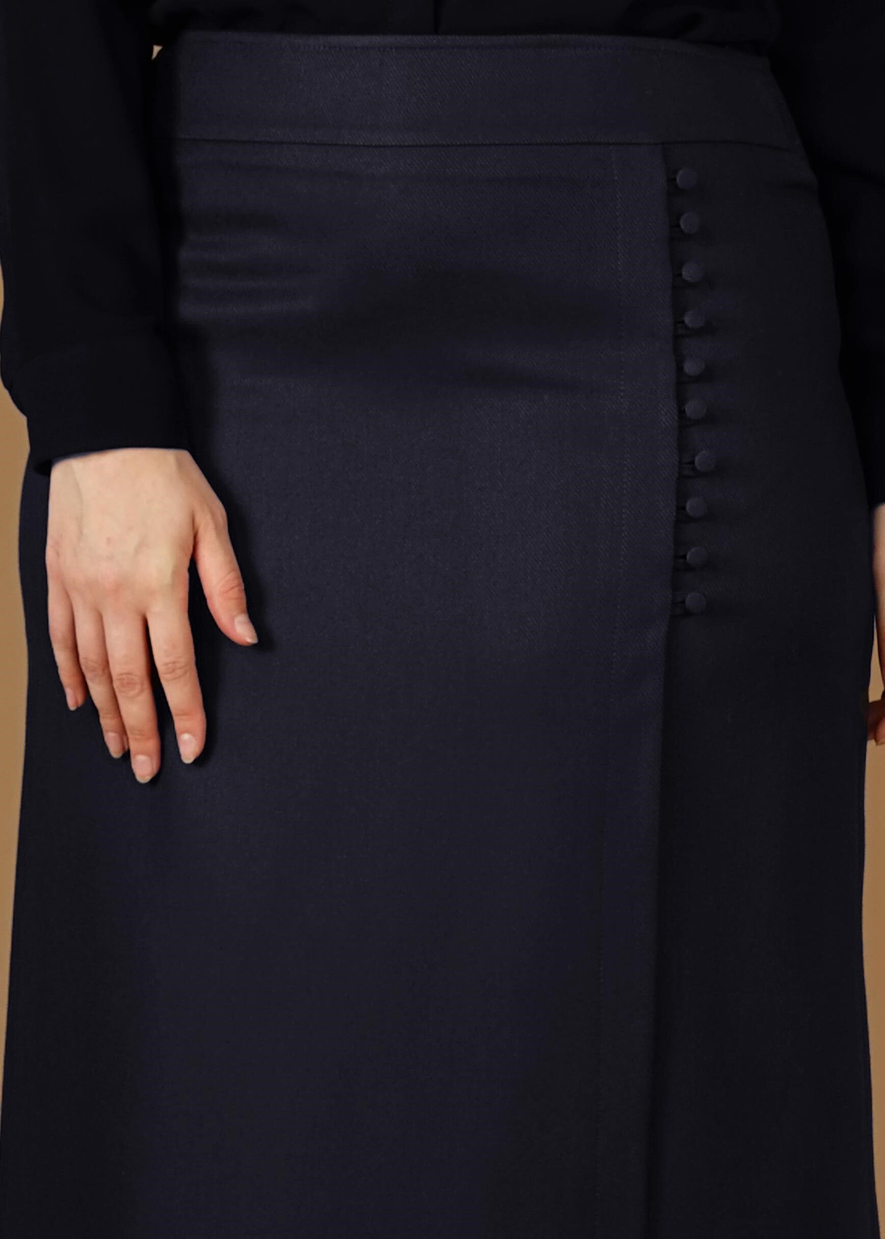 Tesettür giyim LACİVERT 6946 ETEK