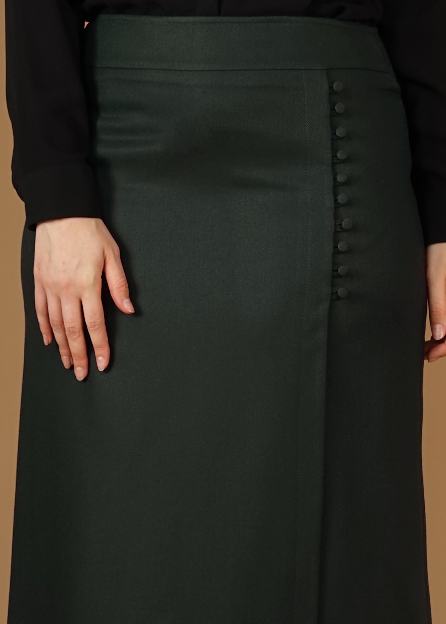 Tesettür giyim YEŞİL 6946 ETEK